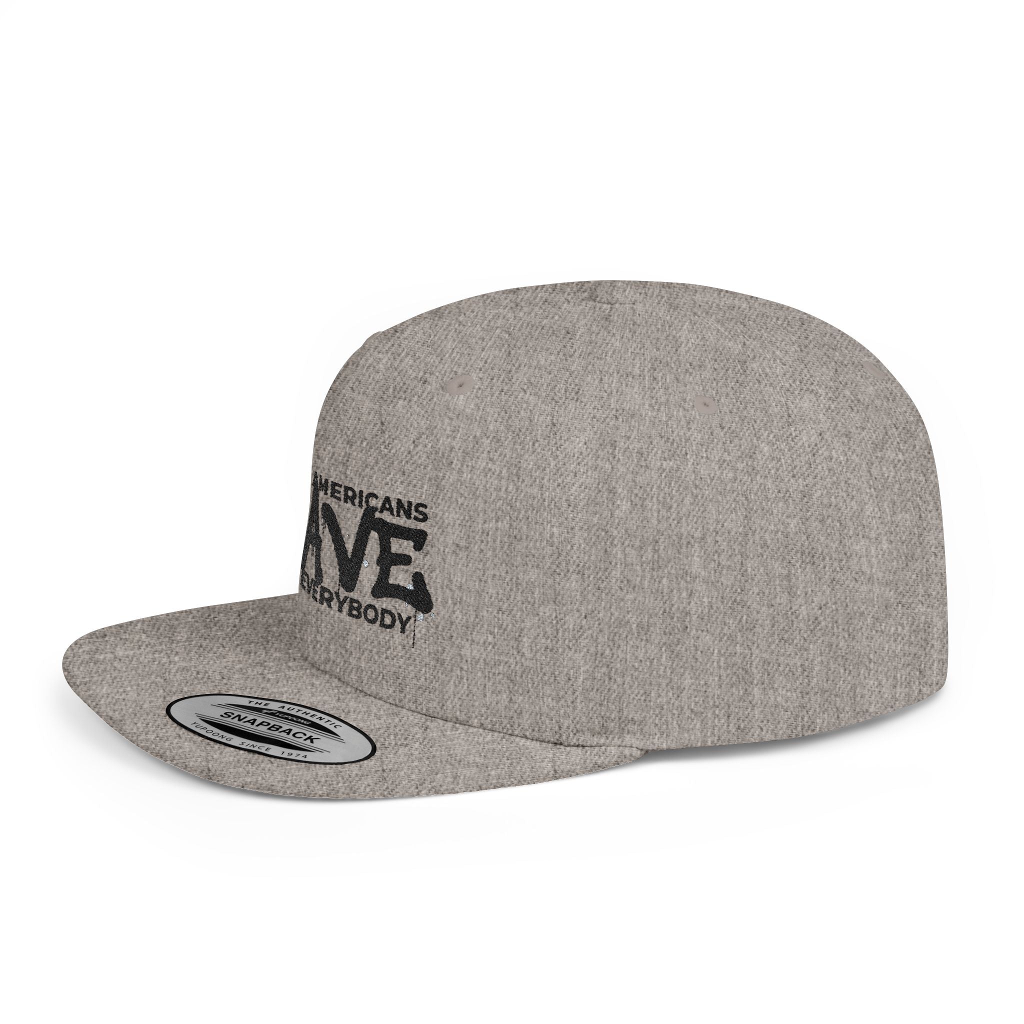 Snapback Hat — "Black Americans BAVE vs Everybody" Flat Bill Cap