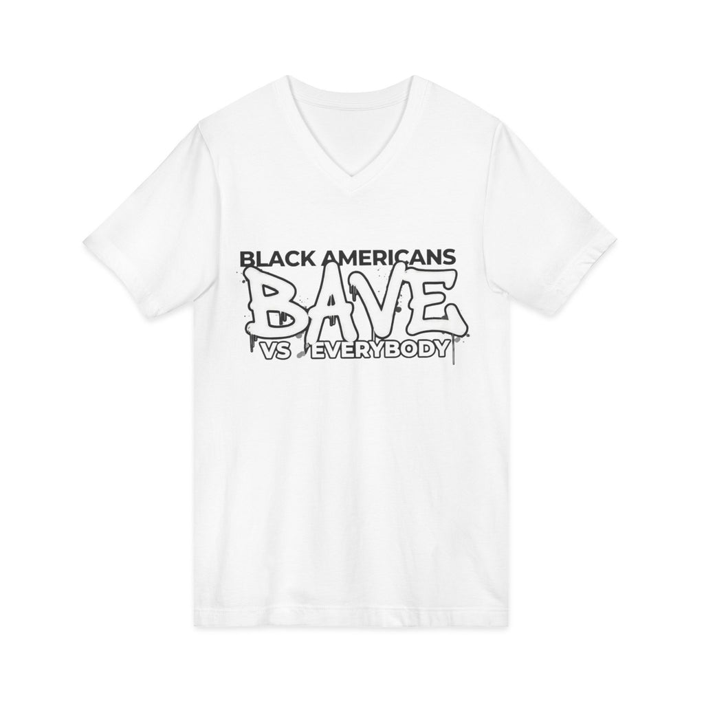 Black Americans Brave vs Everybody T-Shirt | V-Neck Tee