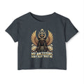 Festival Crop Top — “My Ancestors Don’t Play ’Bout Me” Egyptian Goddess Graphic