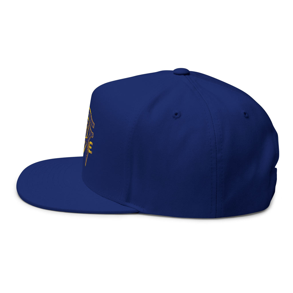 BAVE Eye of Horus Embroidered Flat Bill Cap — Ancient Egyptian Symbol Snapback