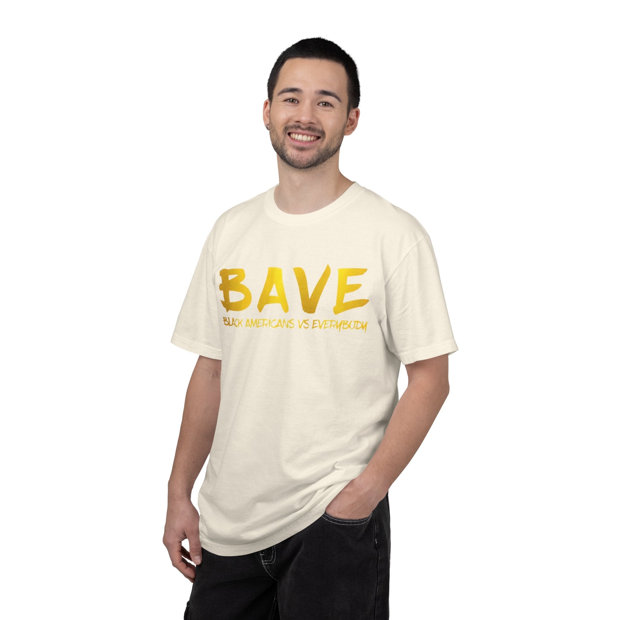 BAVE "Black Americans Vs Everybody" Logo Graphic T-shirt | Minimal Text Streetwear Tee