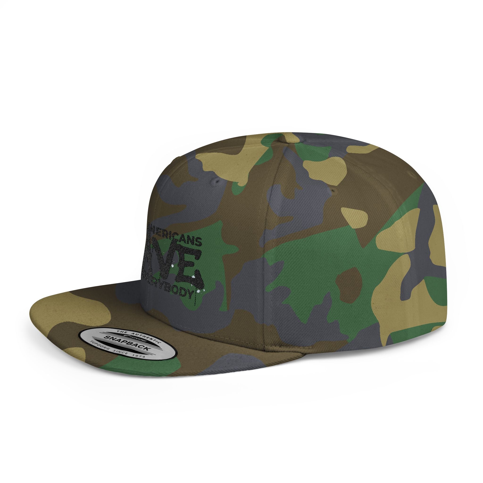 Snapback Hat — "Black Americans BAVE vs Everybody" Flat Bill Cap
