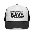 BAVE Black Americans vs Elevation Trucker Cap | Graffiti Logo Mesh Hat