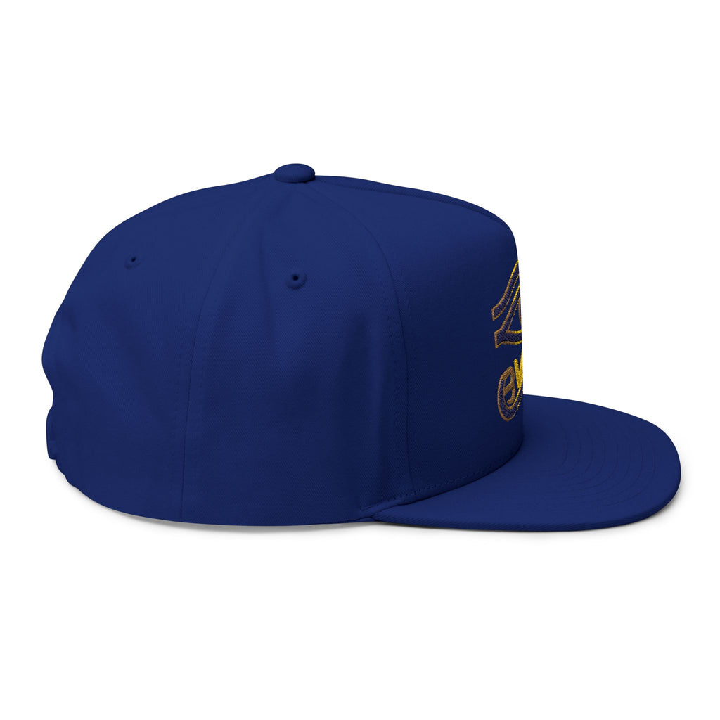 BAVE Eye of Horus Embroidered Flat Bill Cap — Ancient Egyptian Symbol Snapback