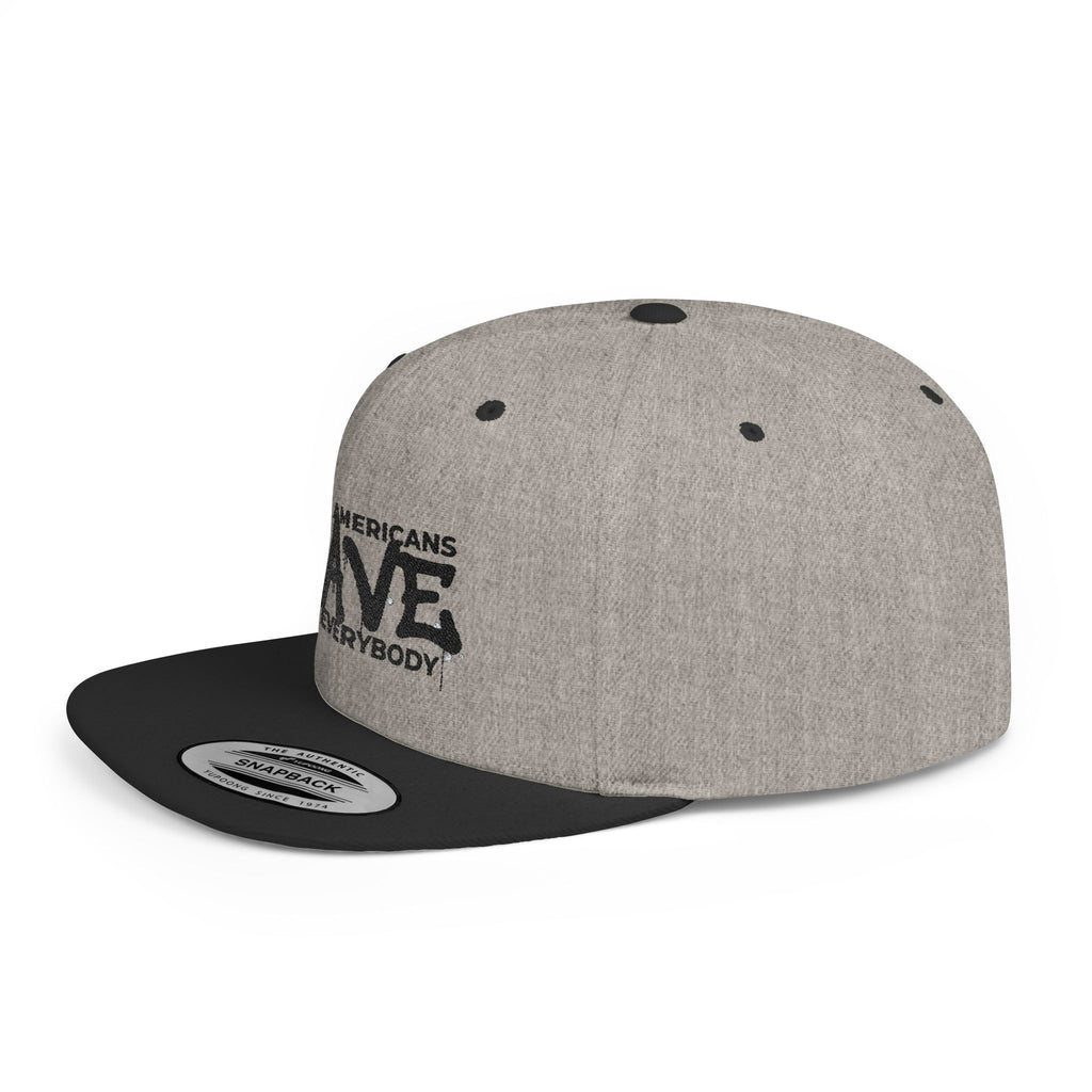Snapback Hat — "Black Americans BAVE vs Everybody" Flat Bill Cap