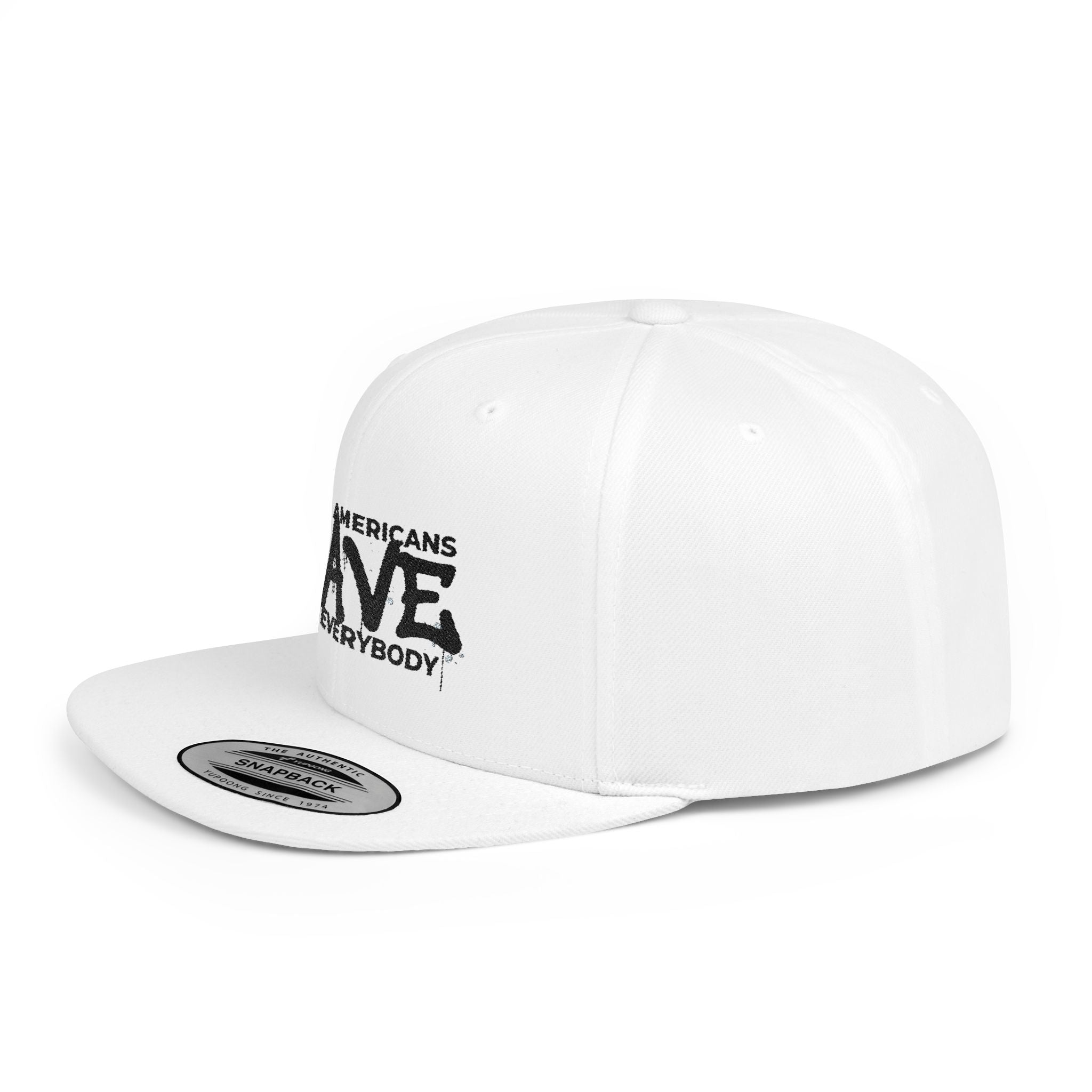Snapback Hat — "Black Americans BAVE vs Everybody" Flat Bill Cap