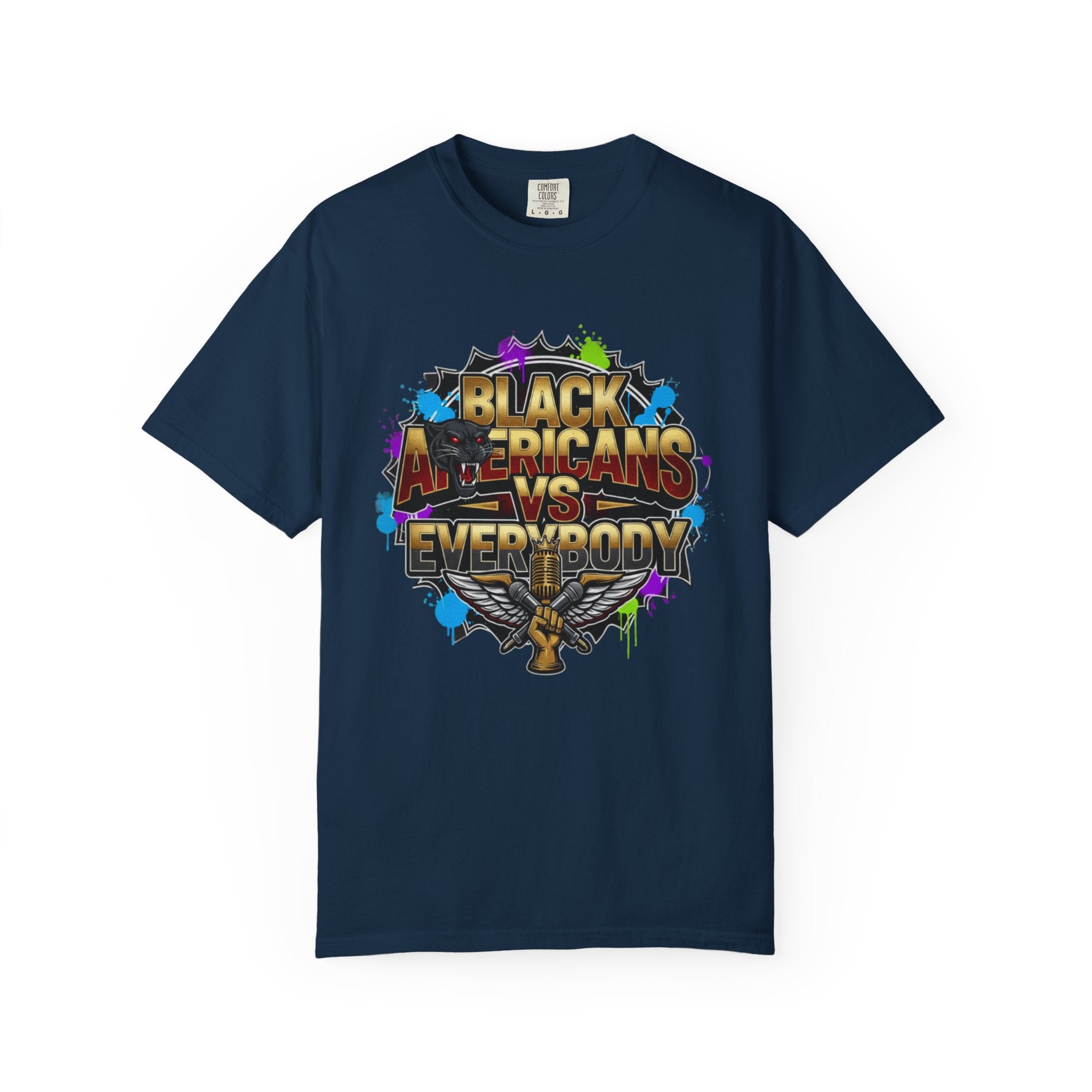 Black Americans vs Everybody T-shirt | Bold Graphic Statement Tee