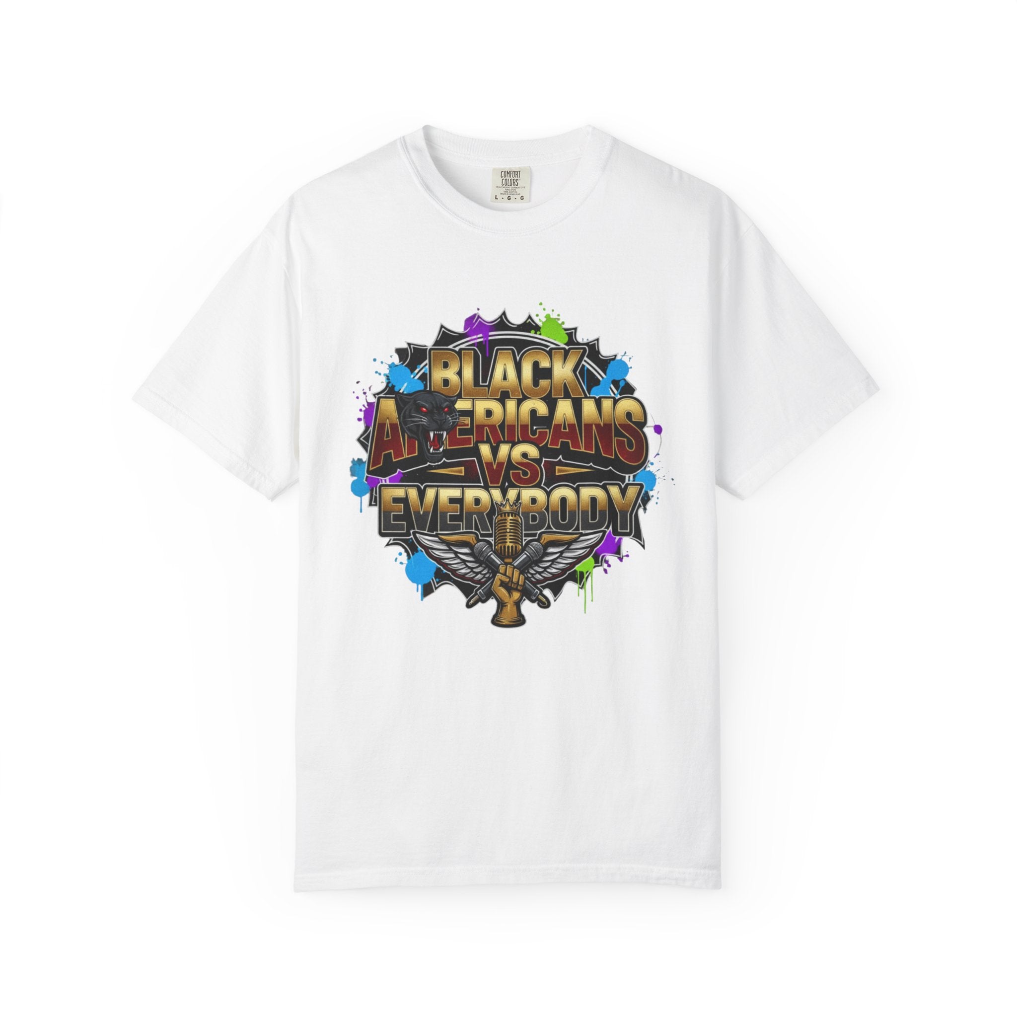 Black Americans vs Everybody T-shirt | Bold Graphic Statement Tee