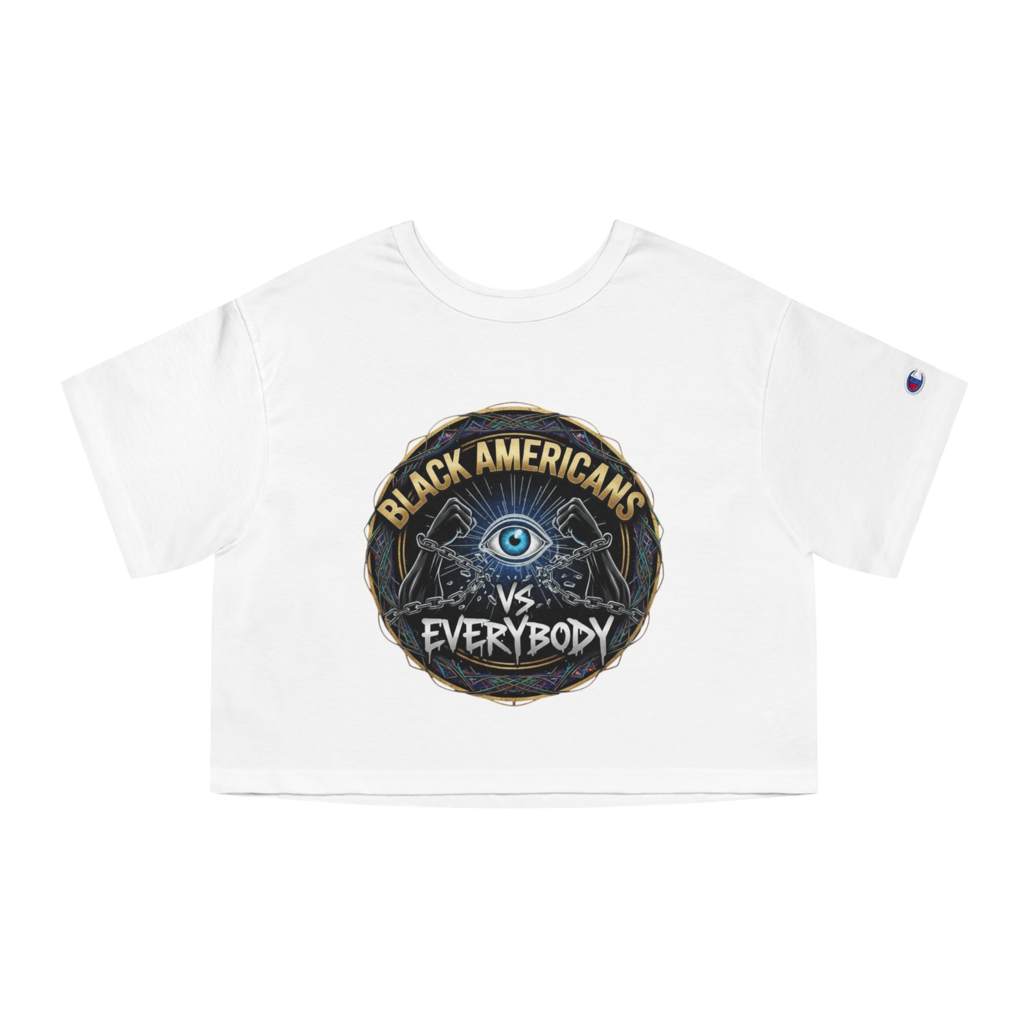 Cropped T-Shirt - BAVE "Black Americans vs Everybody" Graphic Cropped Tee