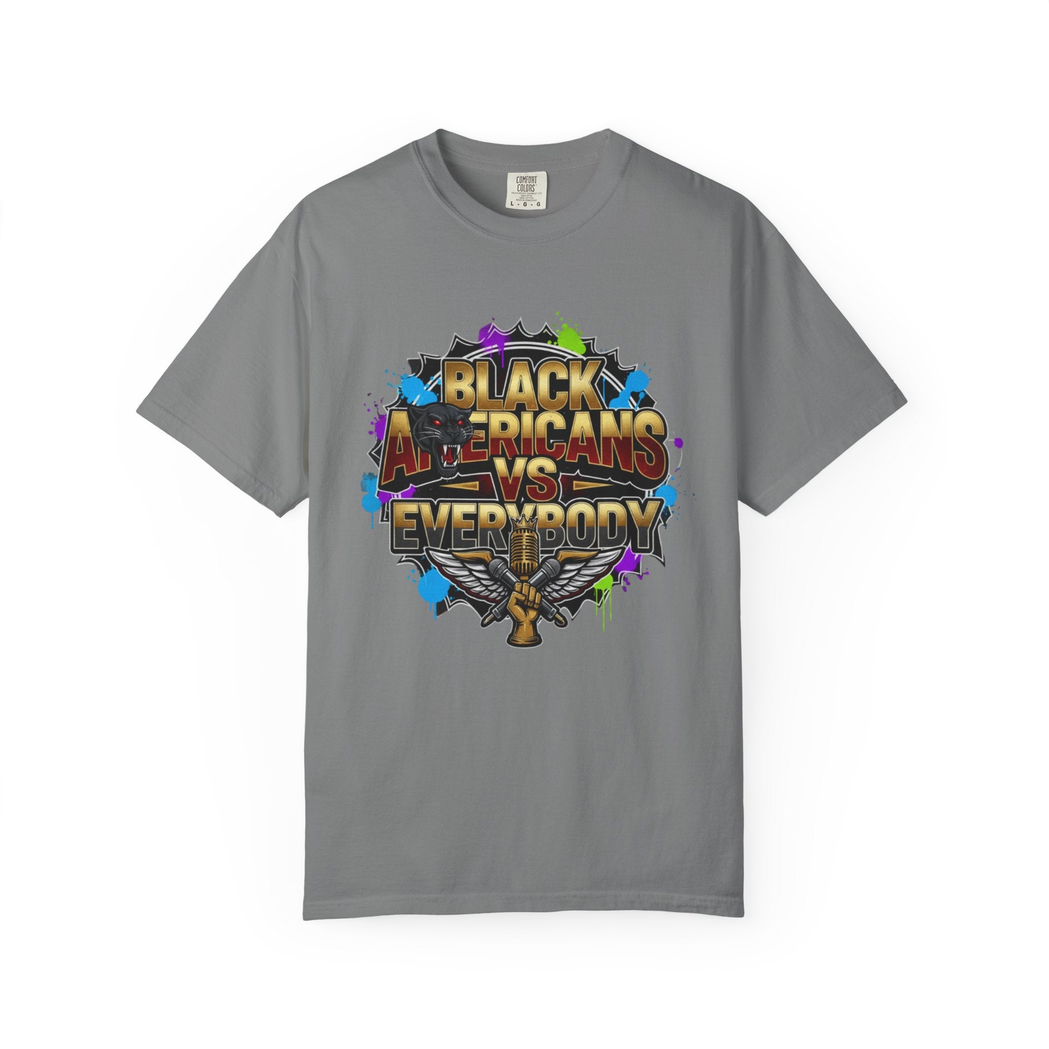 Black Americans vs Everybody T-shirt | Bold Graphic Statement Tee