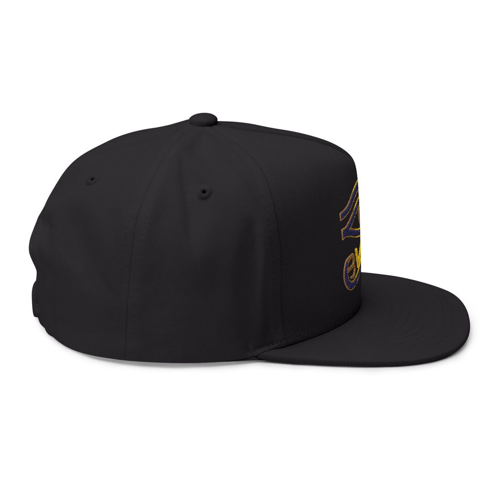 BAVE Eye of Horus Embroidered Flat Bill Cap — Ancient Egyptian Symbol Snapback