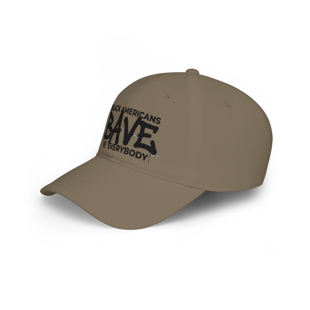 BAVE "Black Americans Vs Everybody" Low Profile Baseball Cap — Red Empowerment Hat