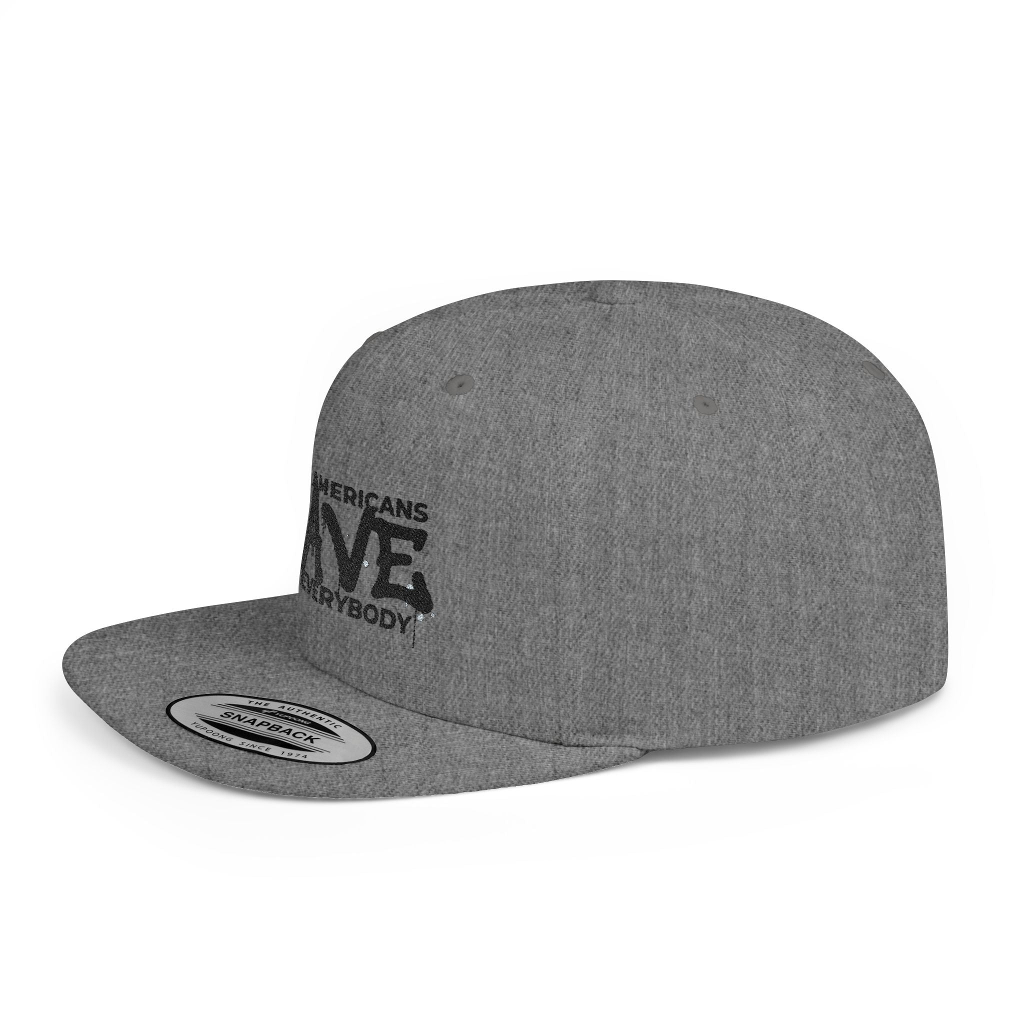 Snapback Hat — "Black Americans BAVE vs Everybody" Flat Bill Cap