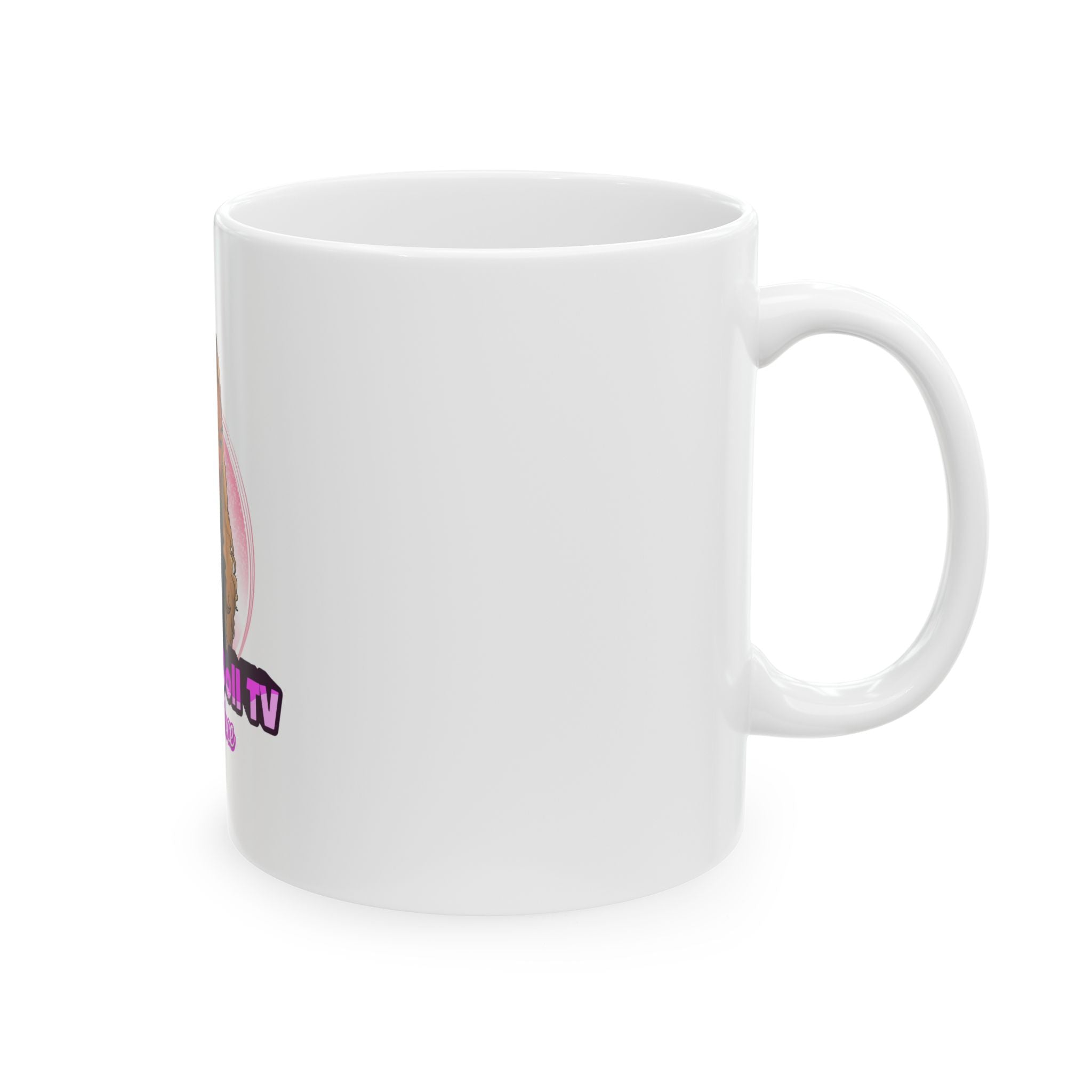 "Voodoo Doll TV Let's Joce" Mug | Black Empowerment Ceramic Mug