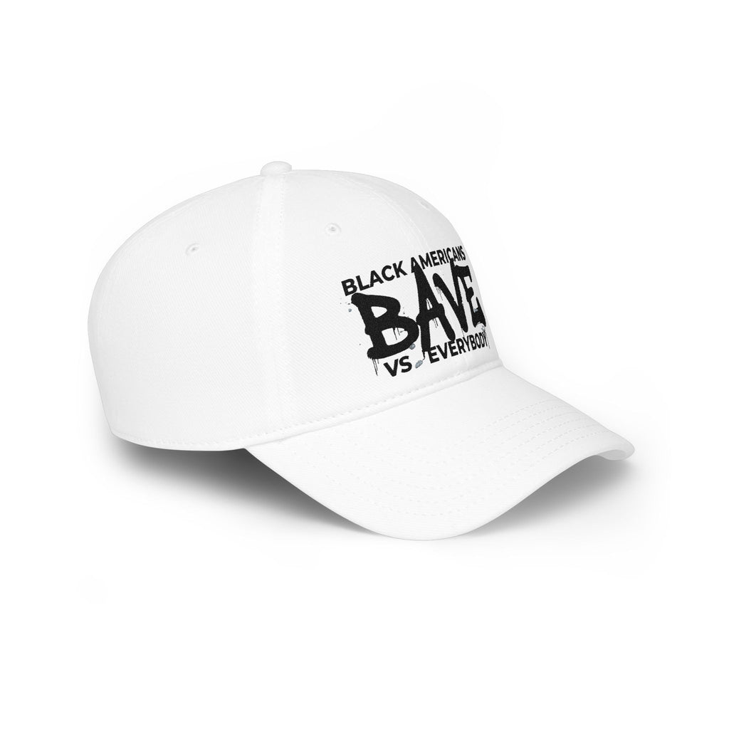 BAVE "Black Americans Vs Everybody" Low Profile Baseball Cap — Red Empowerment Hat