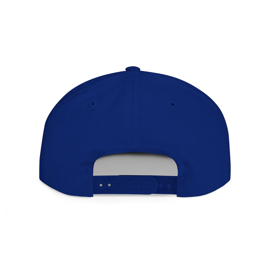 BAVE embroidered yellow paint stroke Flat Bill Snapback | logo cap