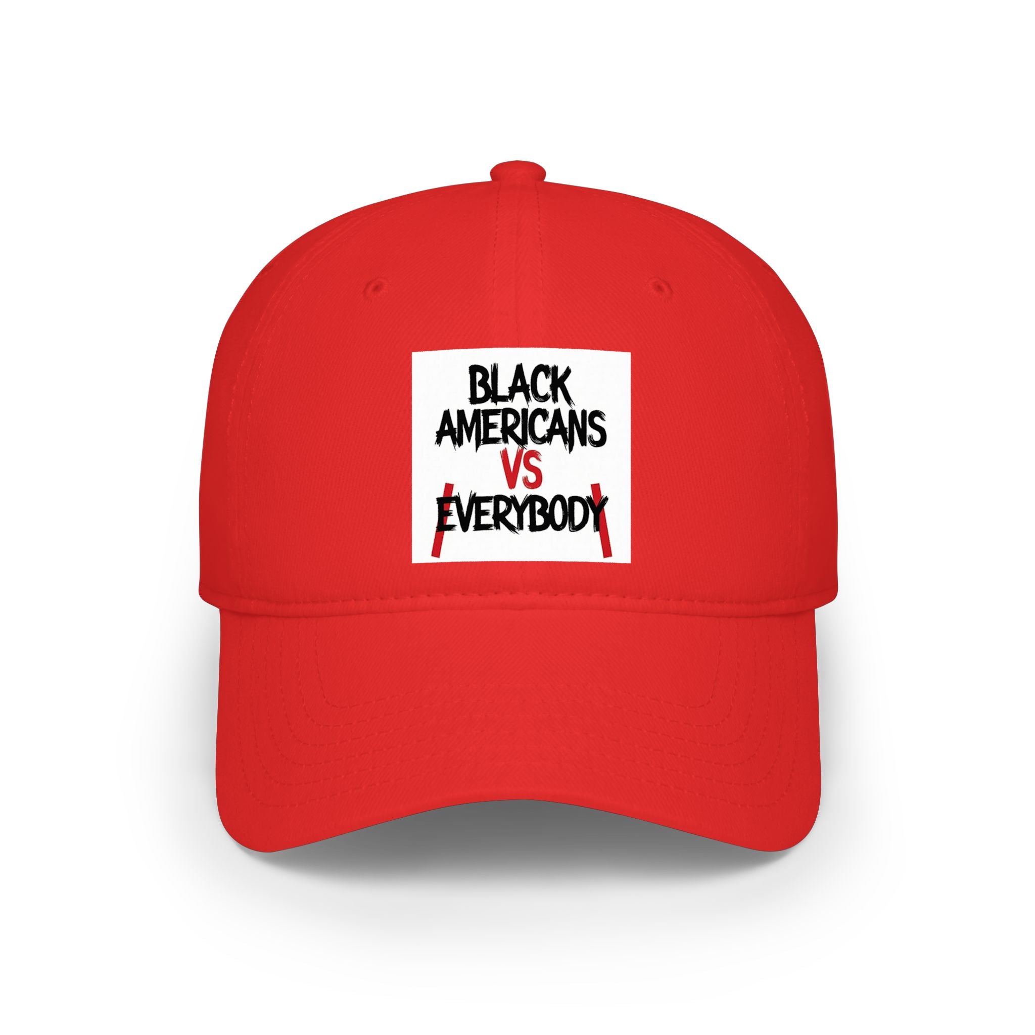 Black Americans vs Everybody Baseball Cap | Statement Embroidered Hat