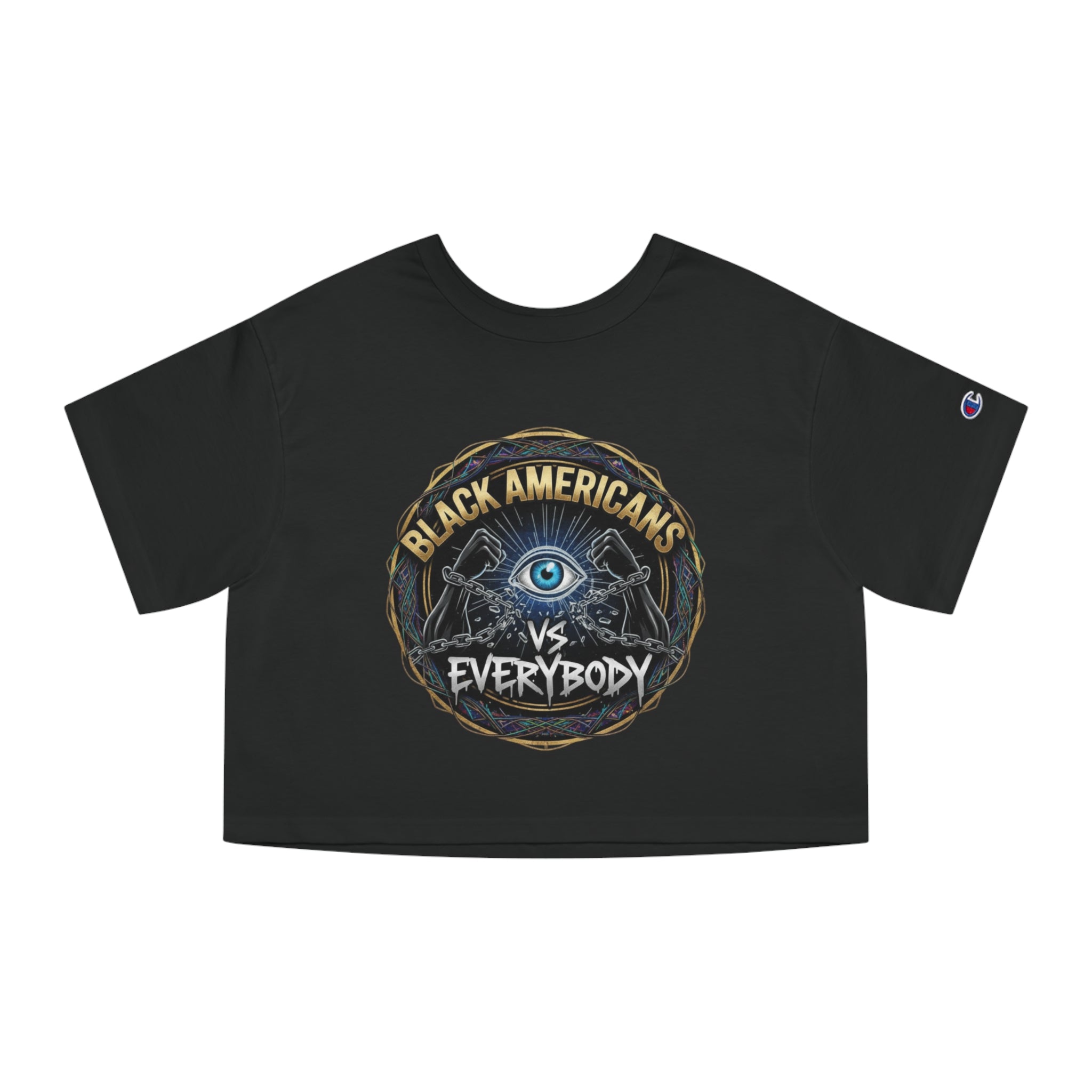 Cropped T-Shirt - BAVE "Black Americans vs Everybody" Graphic Cropped Tee