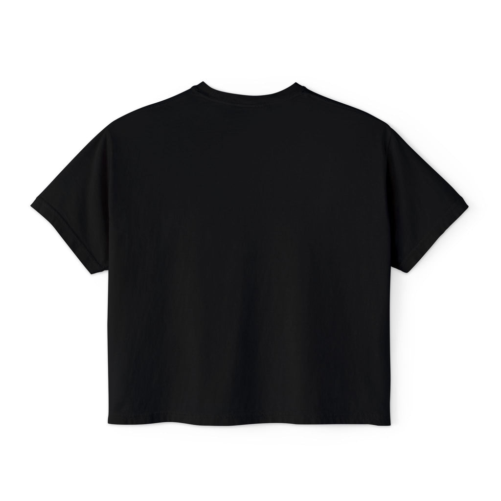 Women's Boxy Tee — "Black Americans vs Everybody" Graphic Crop T-Shirt