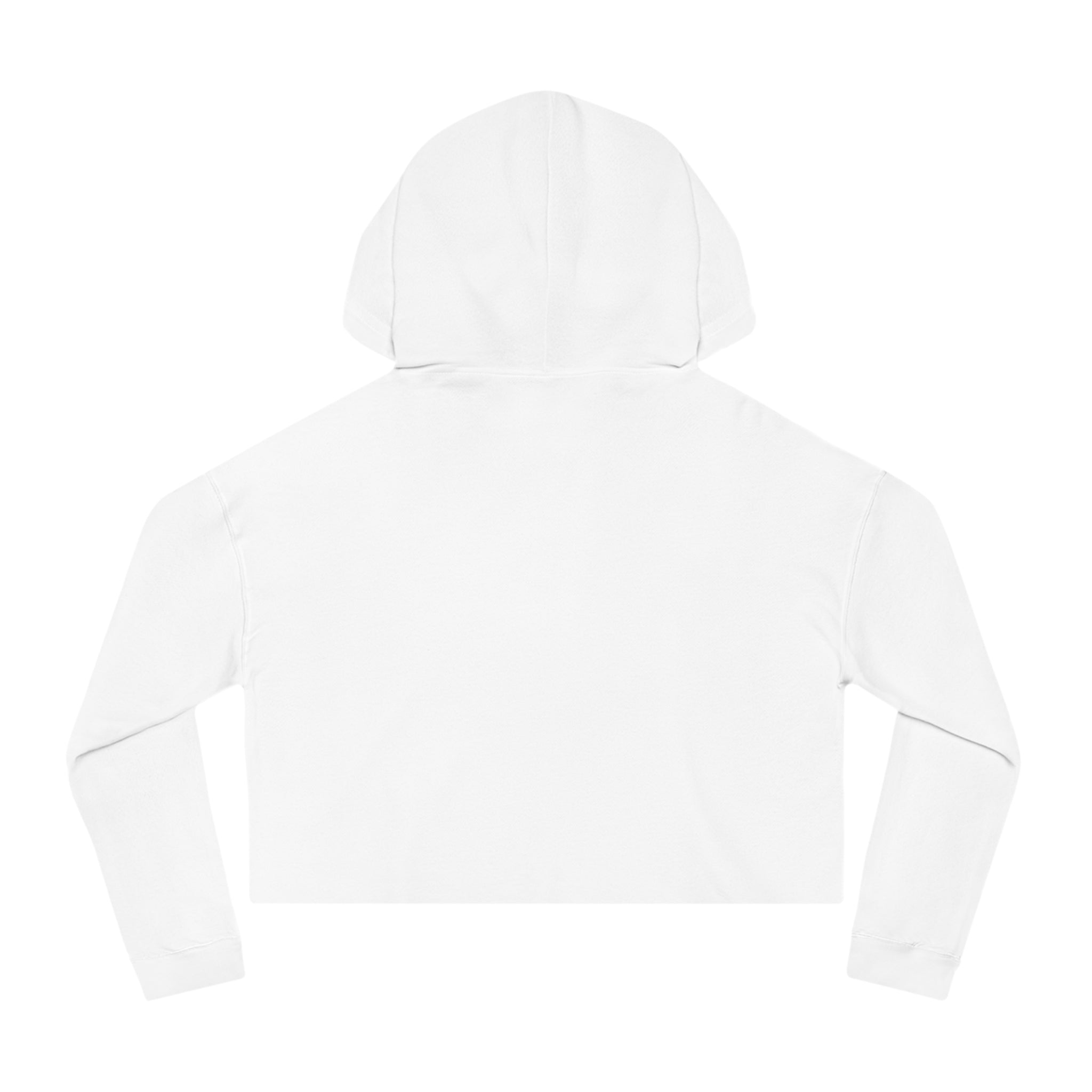 BAVE logo gold script Crop Hoodie | minimalist streetwear, white