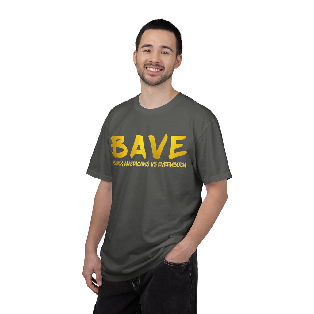 BAVE "Black Americans Vs Everybody" Logo Graphic T-shirt | Minimal Text Streetwear Tee