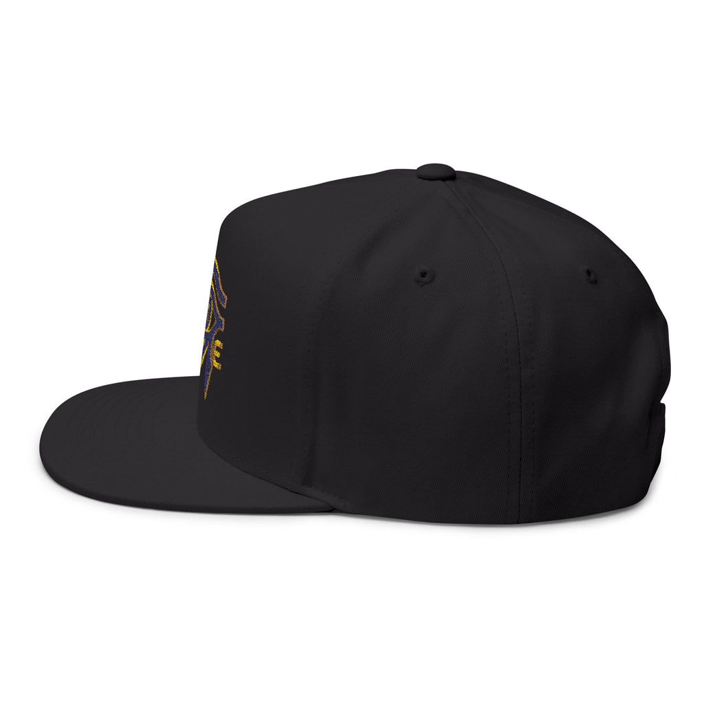BAVE Eye of Horus Embroidered Flat Bill Cap — Ancient Egyptian Symbol Snapback