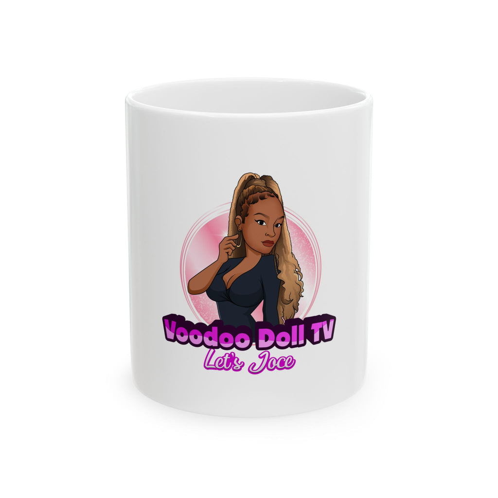 "Voodoo Doll TV Let's Joce" Mug | Black Empowerment Ceramic Mug