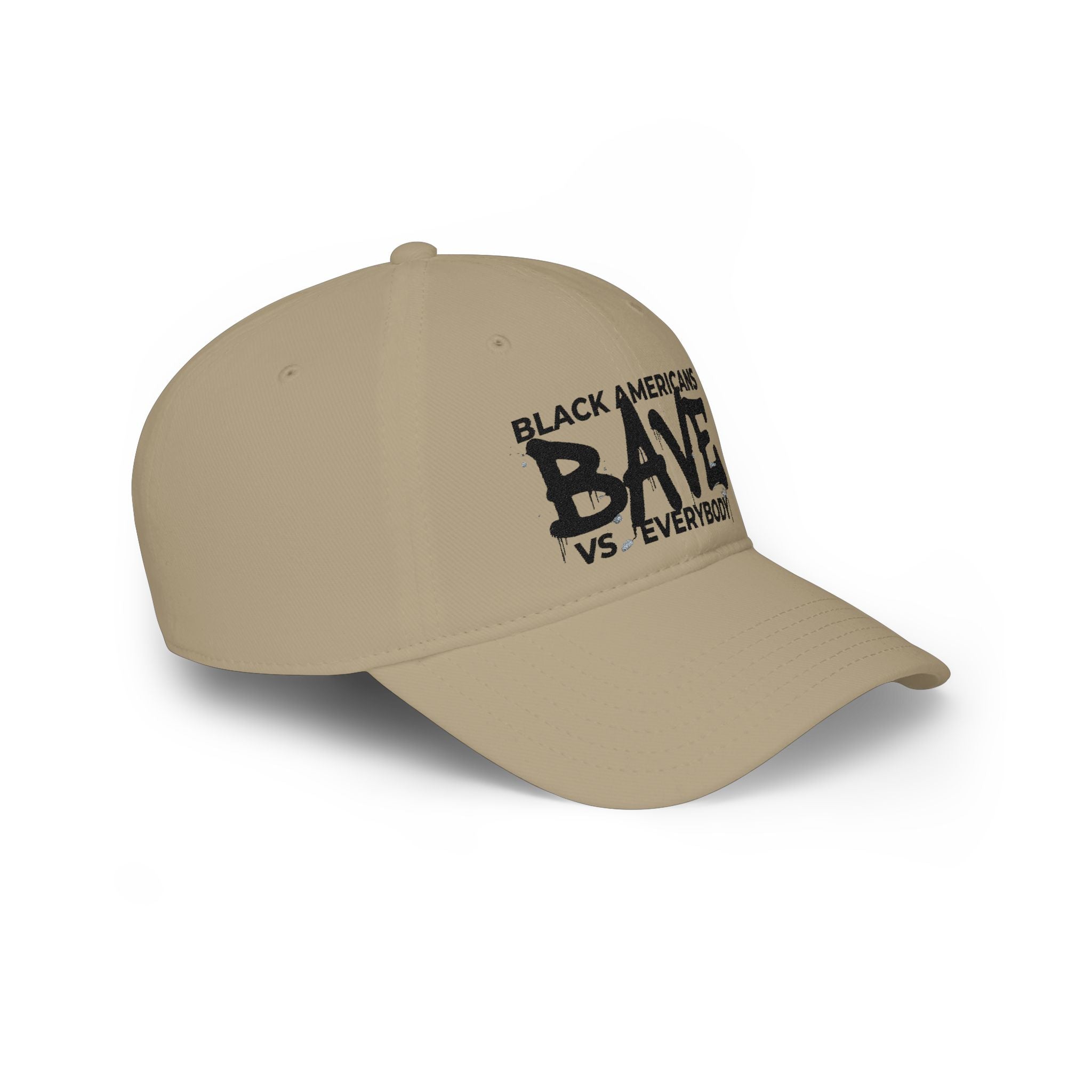 BAVE "Black Americans Vs Everybody" Low Profile Baseball Cap — Red Empowerment Hat