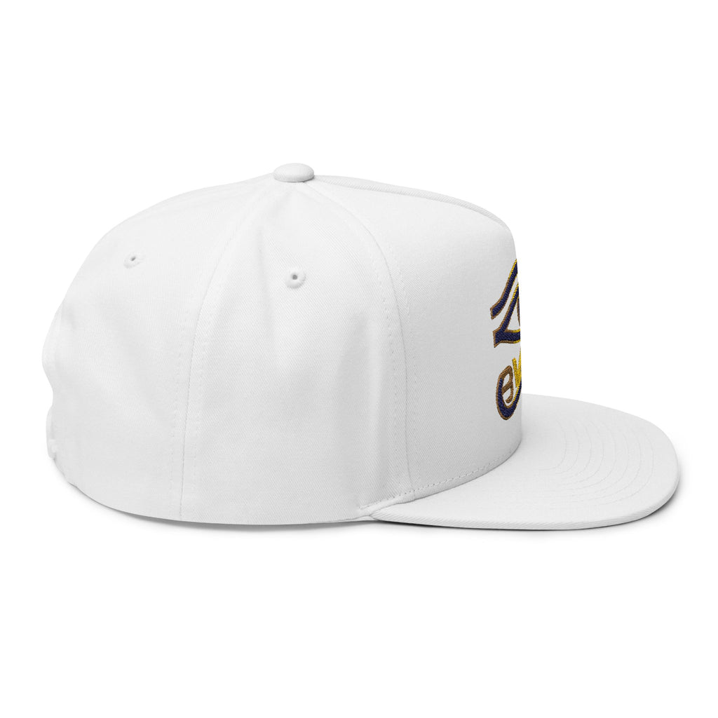 BAVE Eye of Horus Embroidered Flat Bill Cap — Ancient Egyptian Symbol Snapback