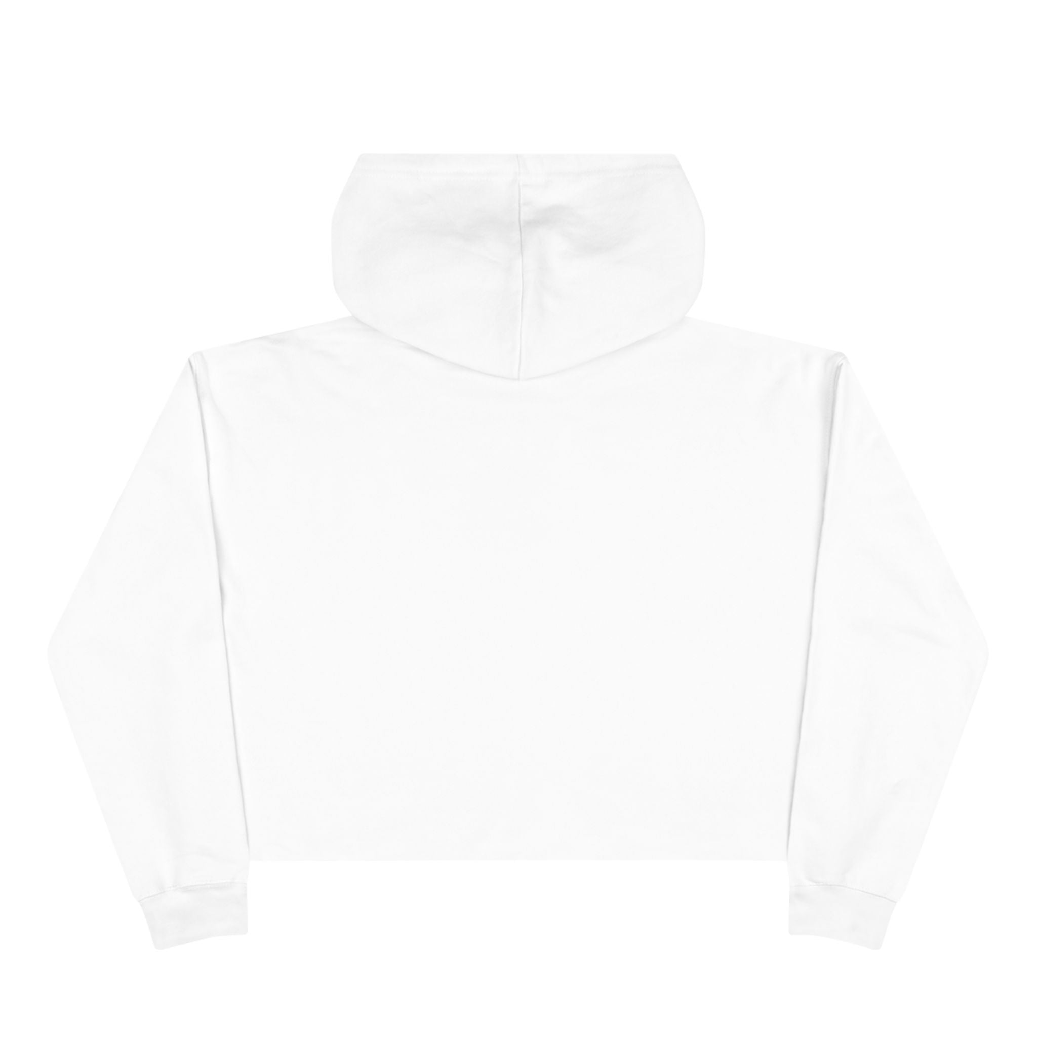 BAVE logo gold script Crop Hoodie | minimalist streetwear, white