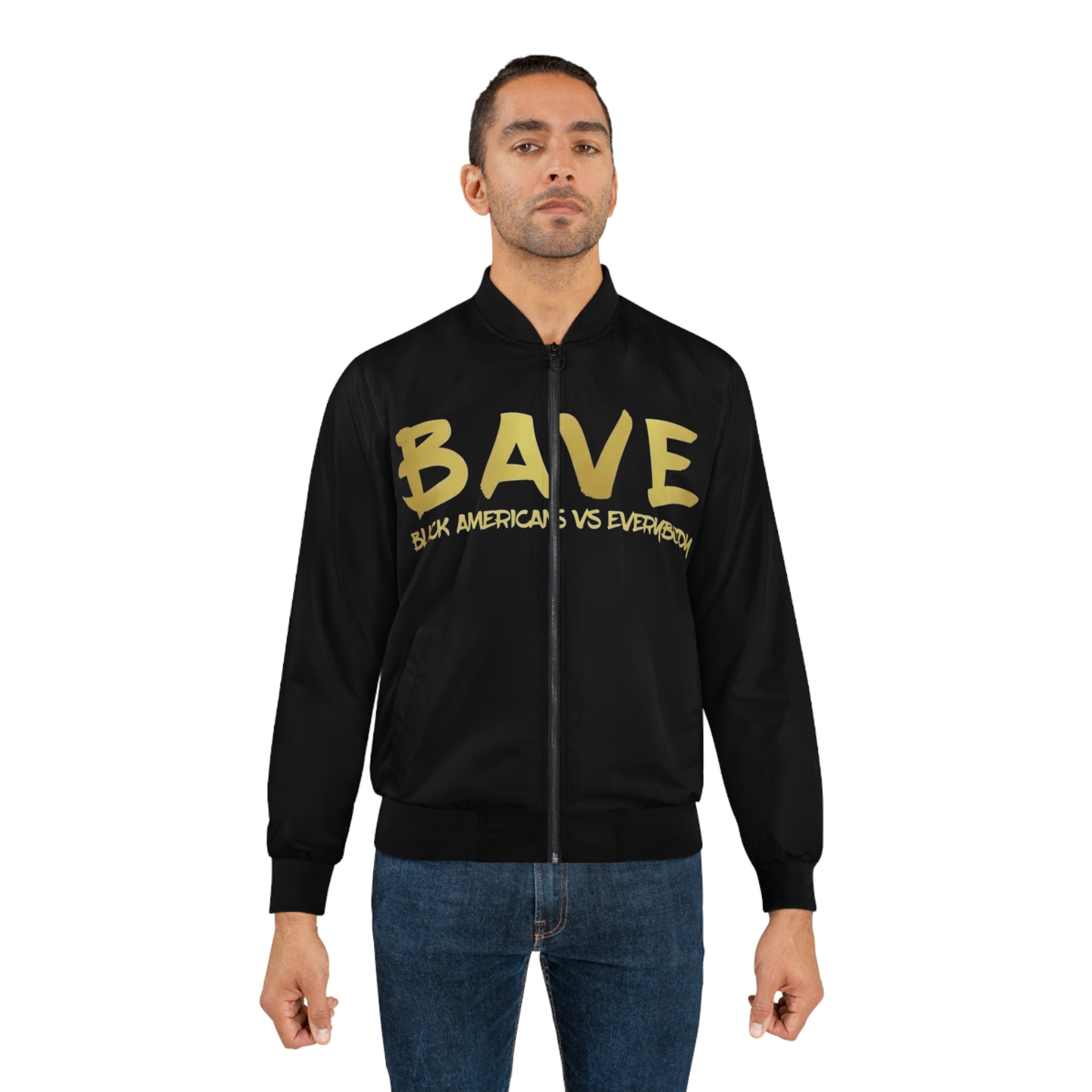Black Americans Vs Everybody raised fist bomber jacket | Bomber Jacket