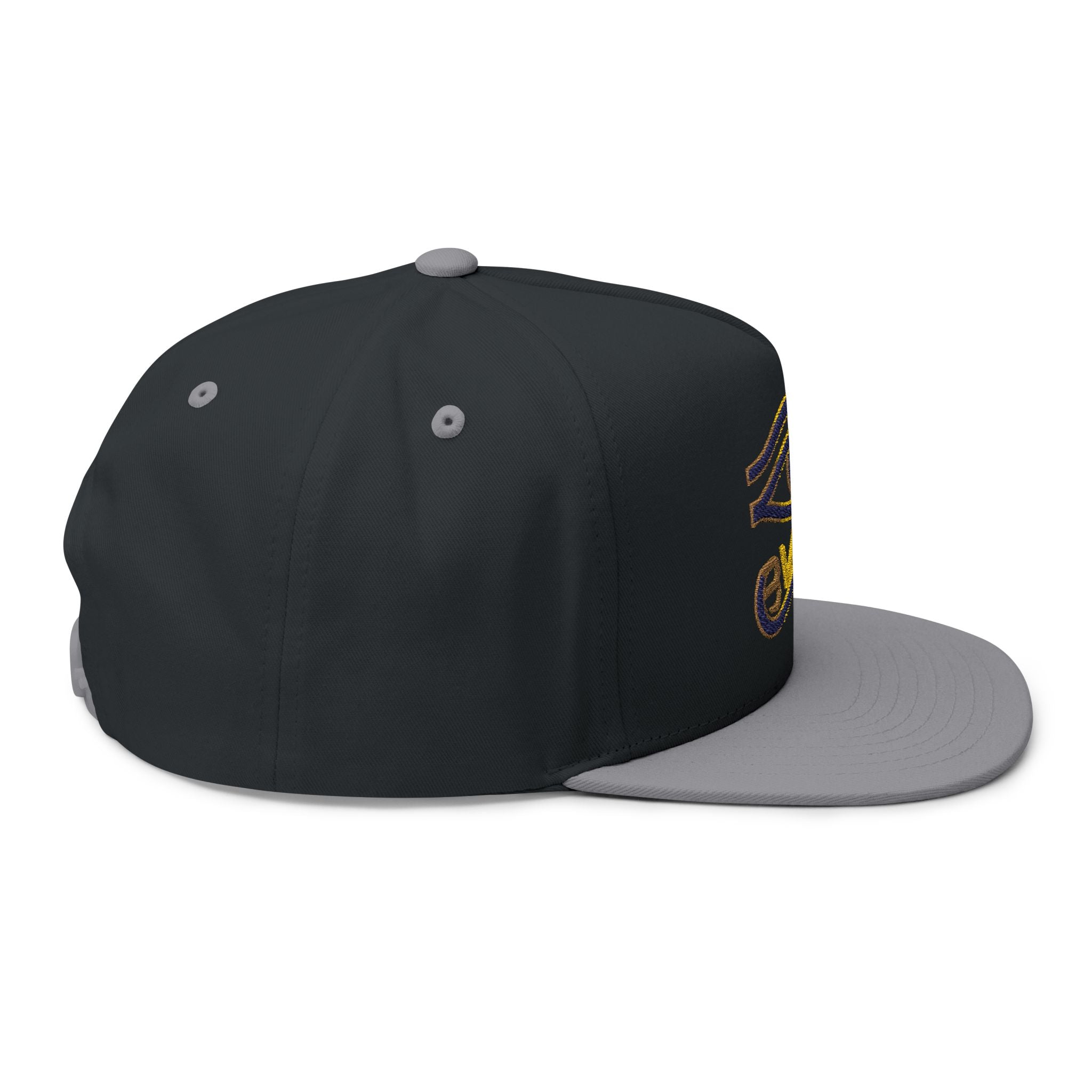BAVE Eye of Horus Embroidered Flat Bill Cap — Ancient Egyptian Symbol Snapback
