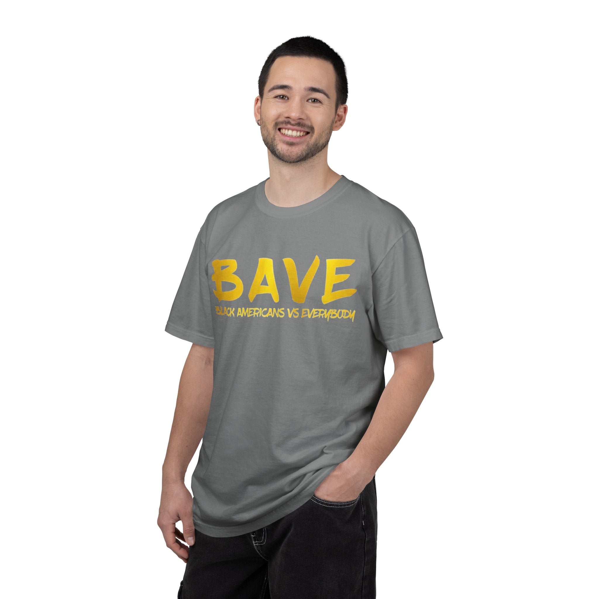 BAVE "Black Americans Vs Everybody" Logo Graphic T-shirt | Minimal Text Streetwear Tee