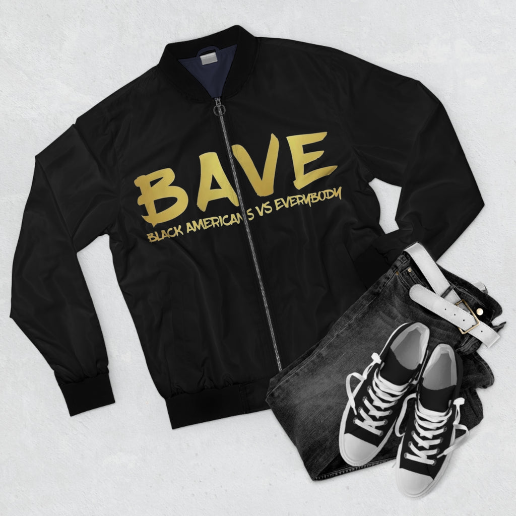 Black Americans Vs Everybody raised fist bomber jacket | Bomber Jacket