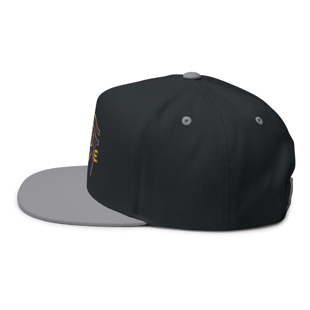BAVE Eye of Horus Embroidered Flat Bill Cap — Ancient Egyptian Symbol Snapback