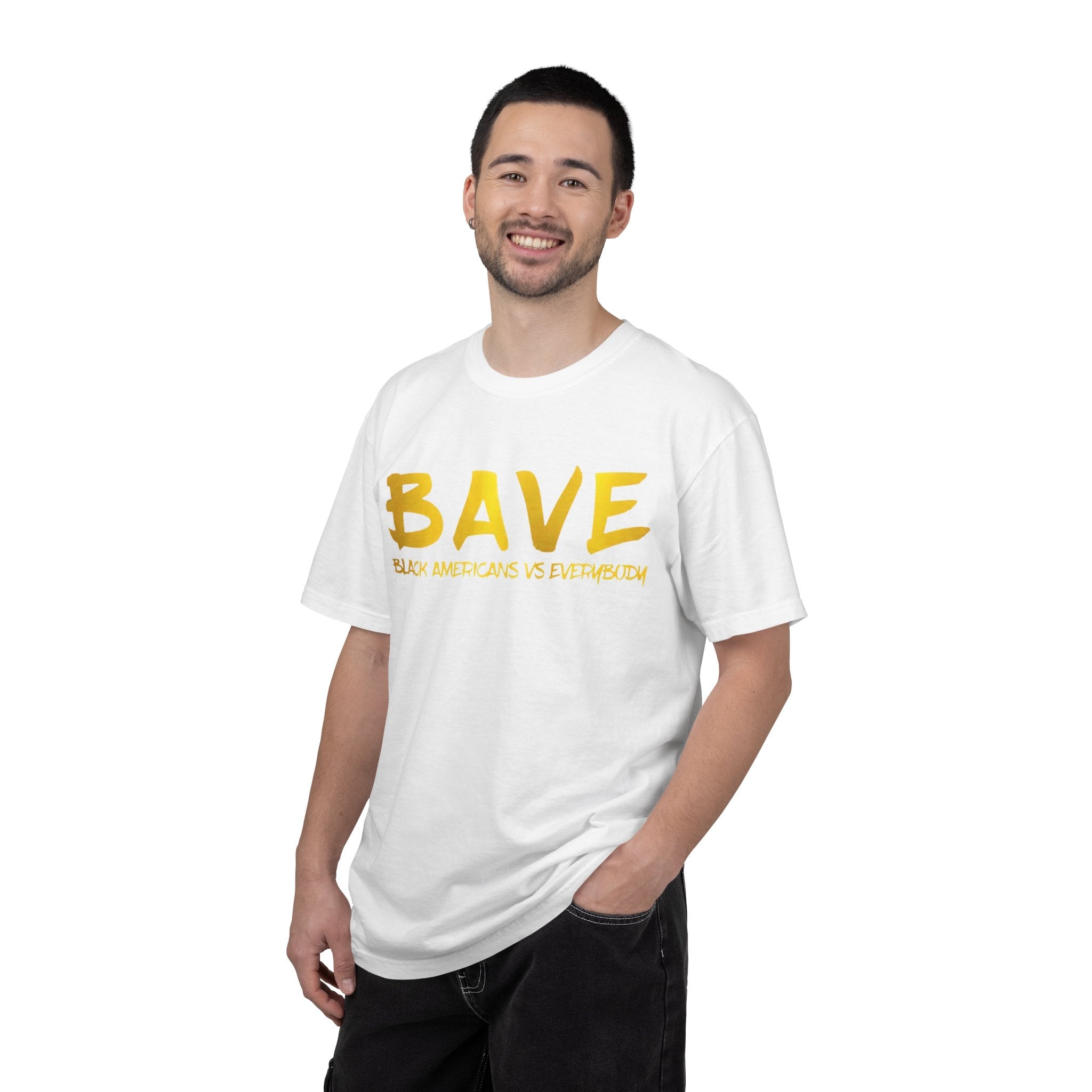 BAVE "Black Americans Vs Everybody" Logo Graphic T-shirt | Minimal Text Streetwear Tee