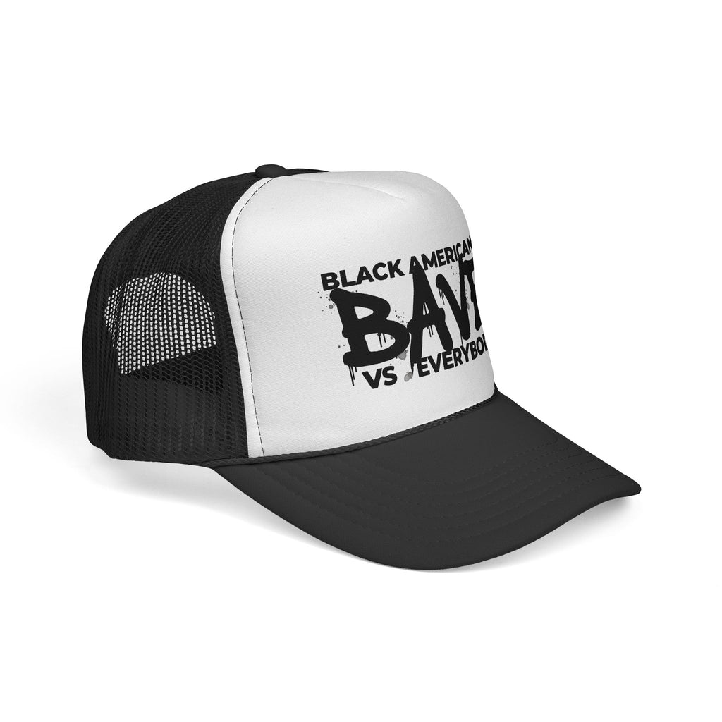 BAVE Black Americans vs Elevation Trucker Cap | Graffiti Logo Mesh Hat