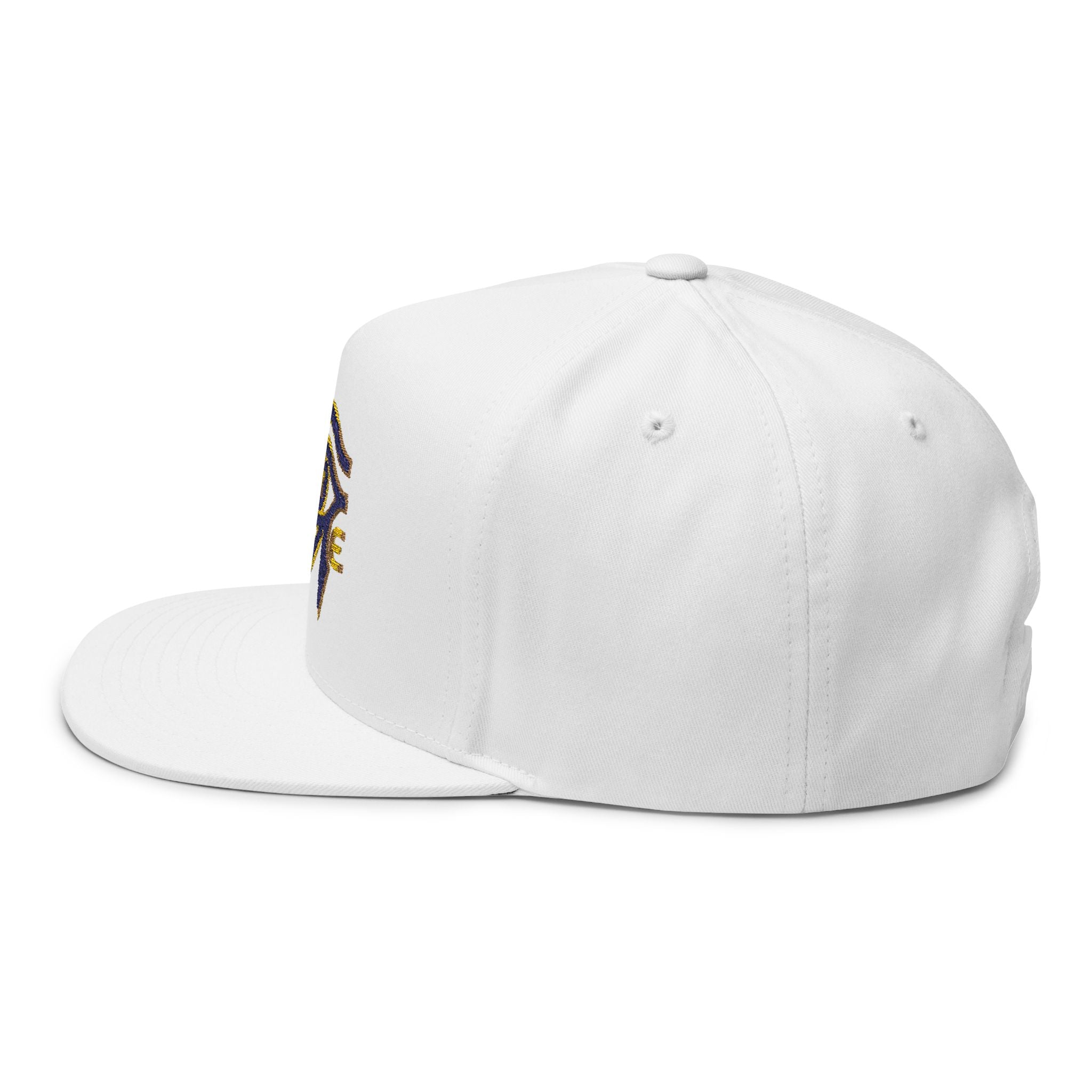 BAVE Eye of Horus Embroidered Flat Bill Cap — Ancient Egyptian Symbol Snapback