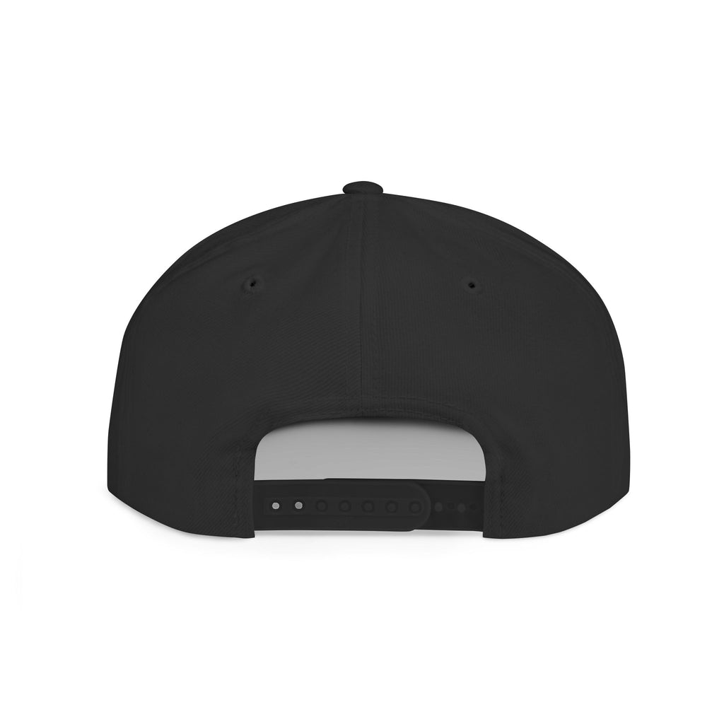 BAVE embroidered yellow paint stroke Flat Bill Snapback | logo cap