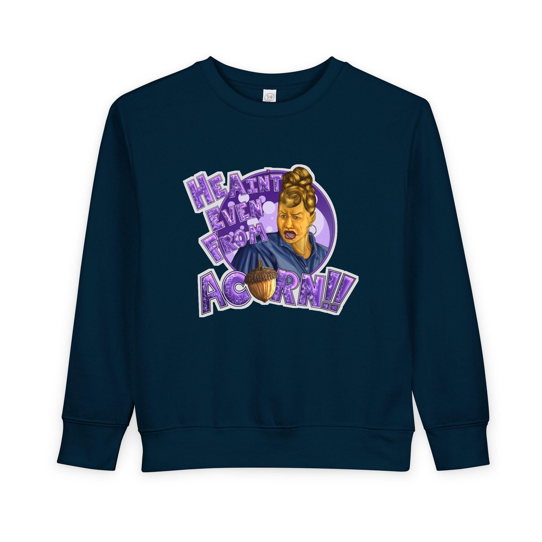 Ain't Nobody Messin' With My Acorn Toddler Sweatshirt | Funny Character Design