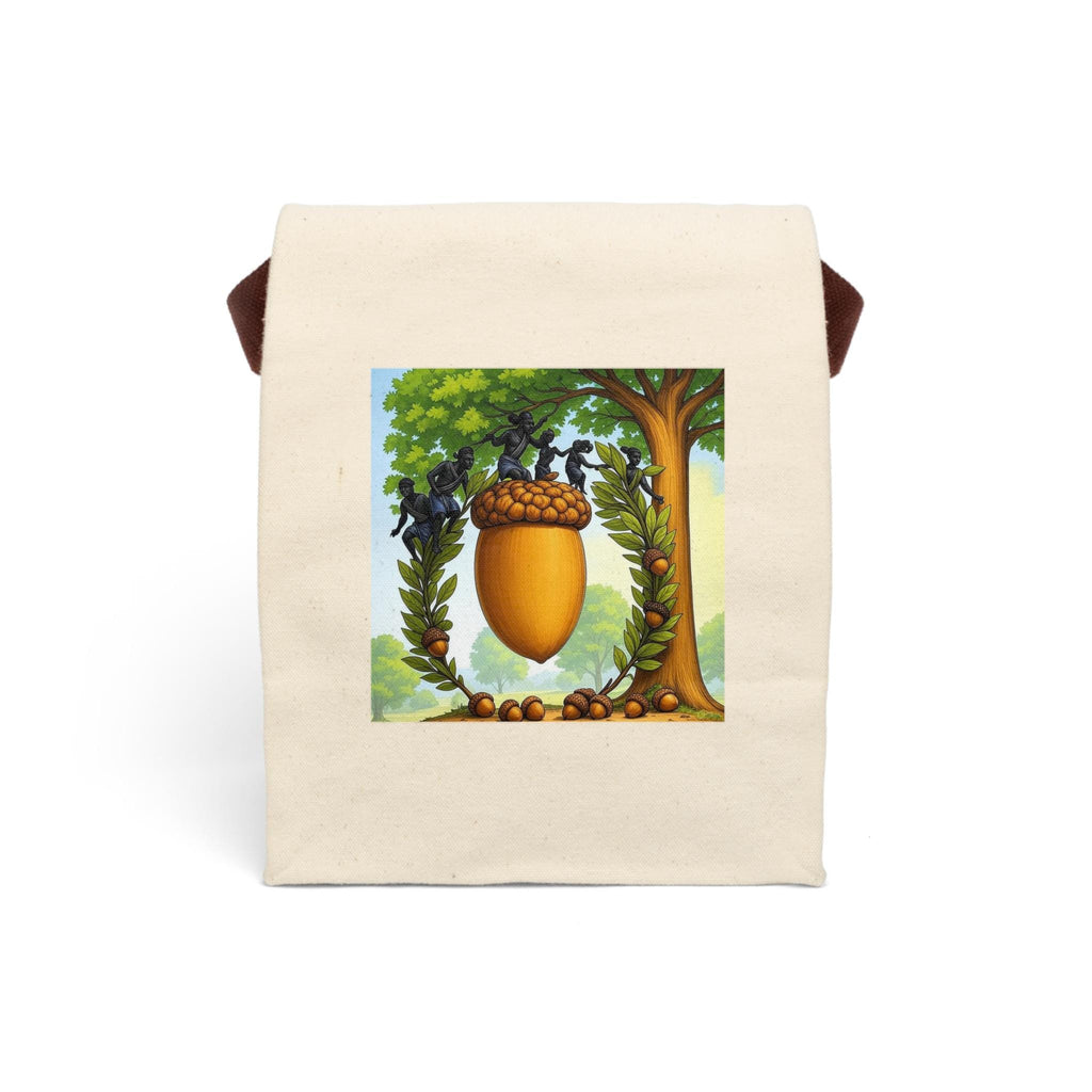 Acorn Wreath Canvas Lunch Bag