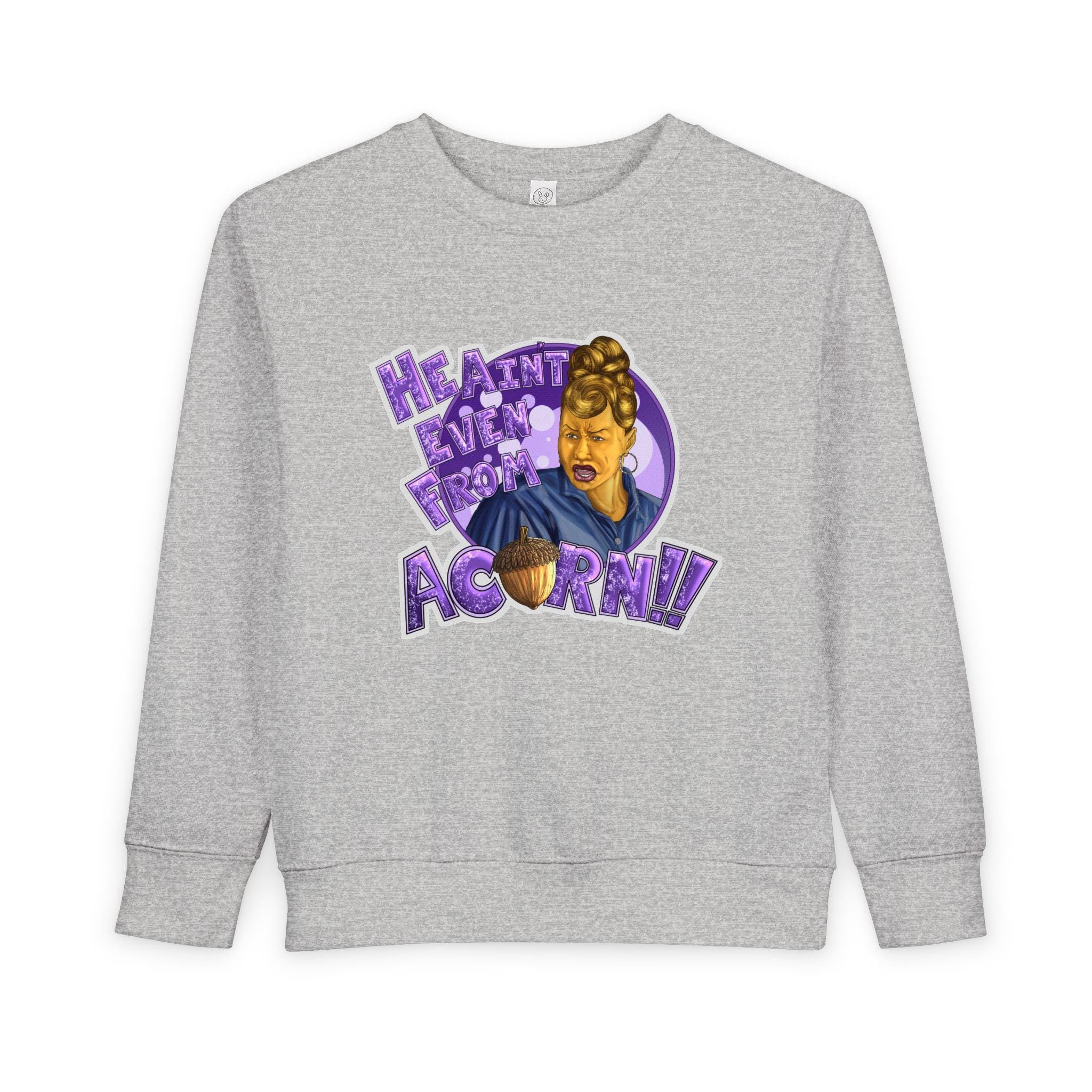 Ain't Nobody Messin' With My Acorn Toddler Sweatshirt | Funny Character Design