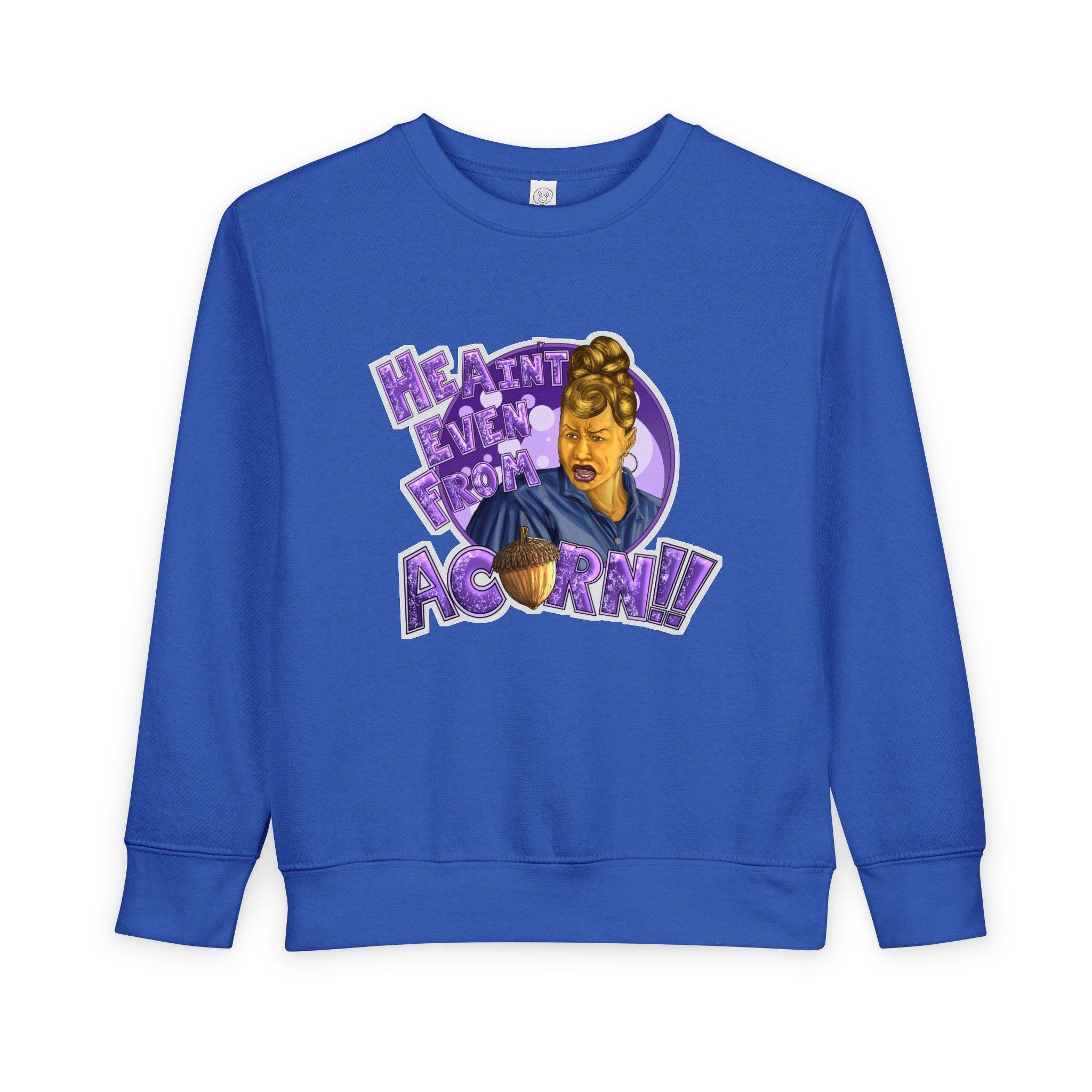 Ain't Nobody Messin' With My Acorn Toddler Sweatshirt | Funny Character Design