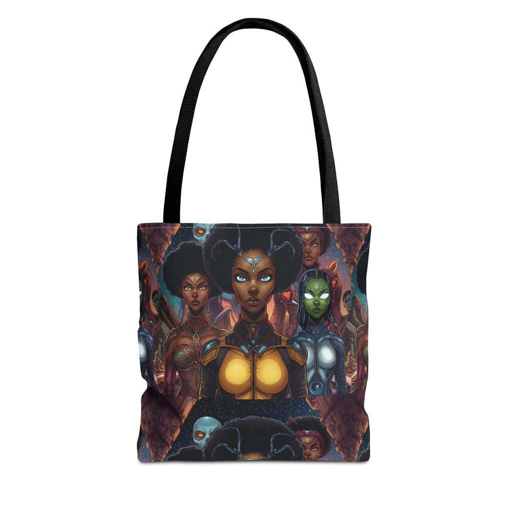Afrofuturist Women Collage tote bag | All-Over Print