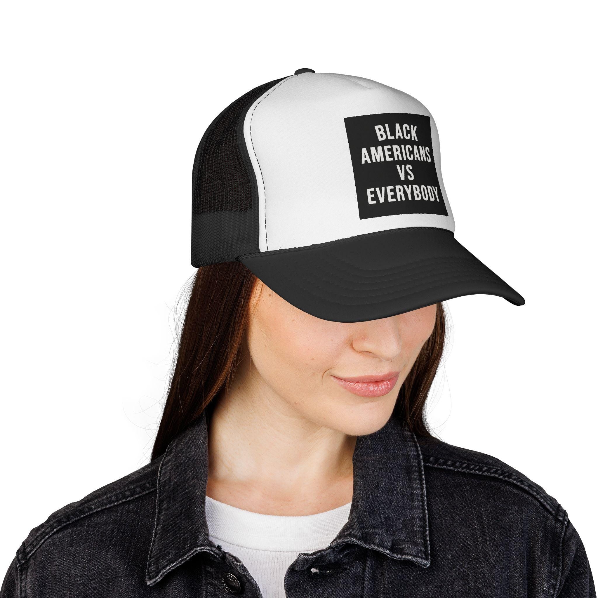 Black Americans vs Everybody Trucker Cap | Statement Mesh Hat