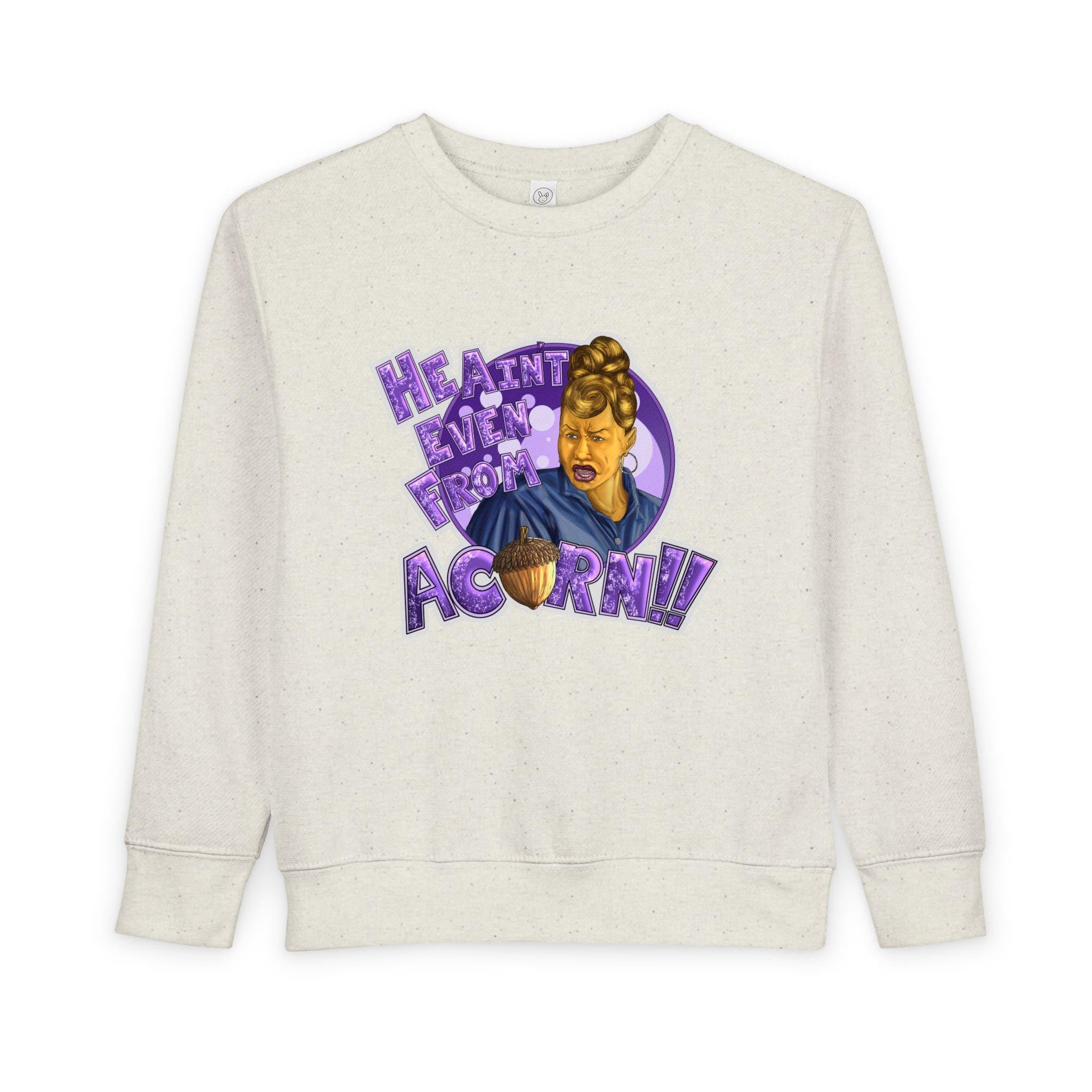 Ain't Nobody Messin' With My Acorn Toddler Sweatshirt | Funny Character Design