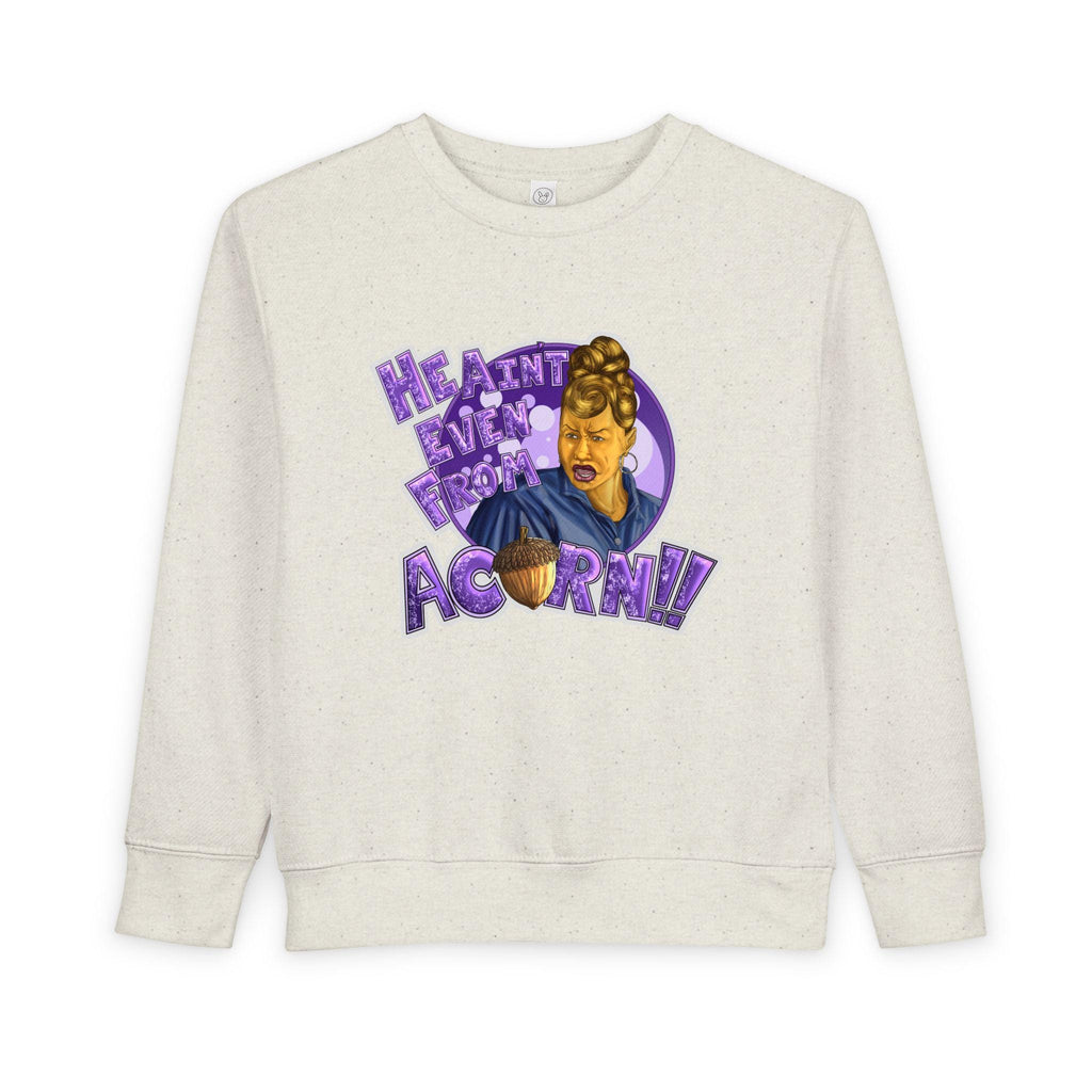 Ain't Nobody Messin' With My Acorn Toddler Sweatshirt | Funny Character Design