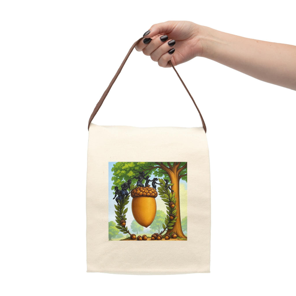 Acorn Wreath Canvas Lunch Bag