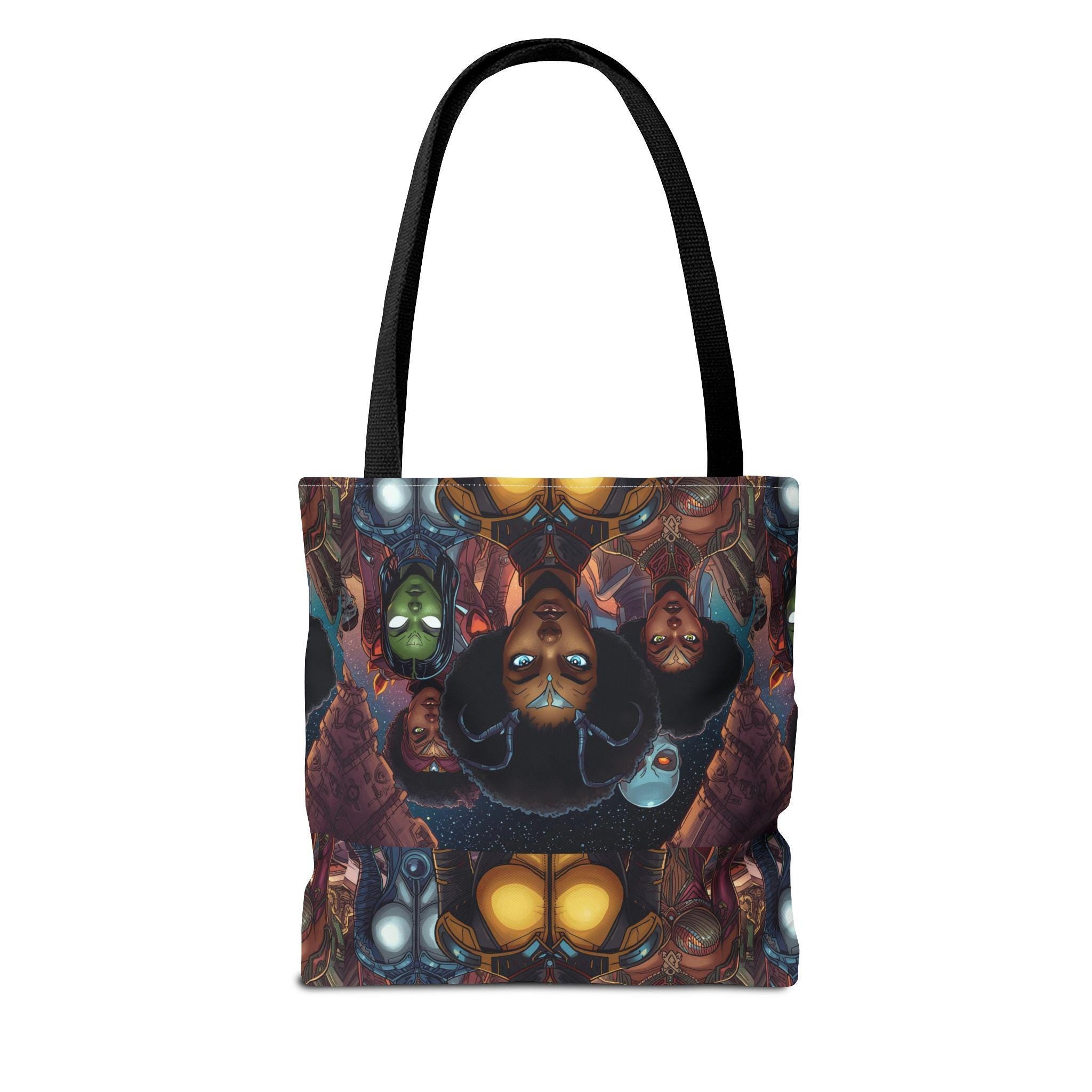 Afrofuturist Women Collage tote bag | All-Over Print
