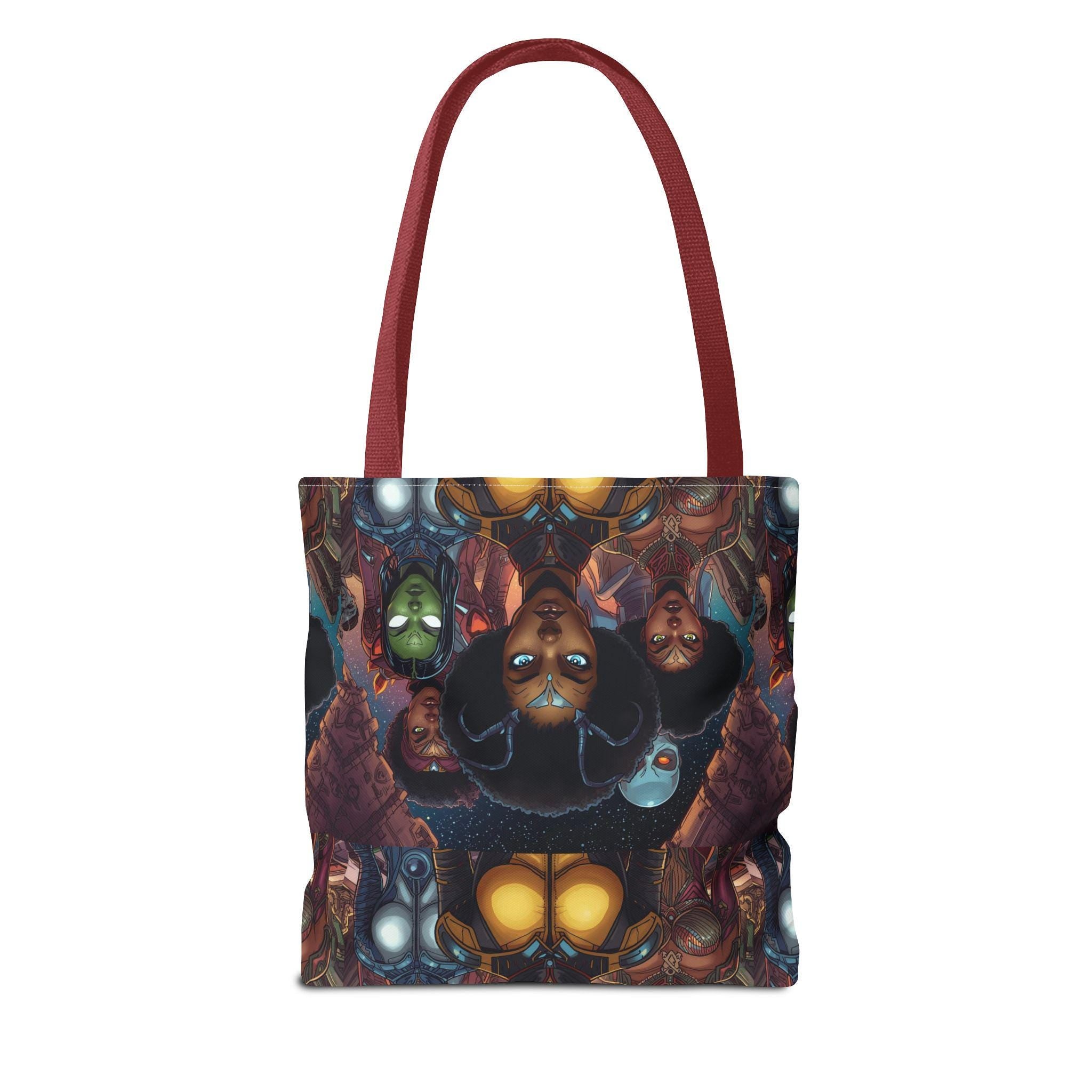 Afrofuturist Women Collage tote bag | All-Over Print